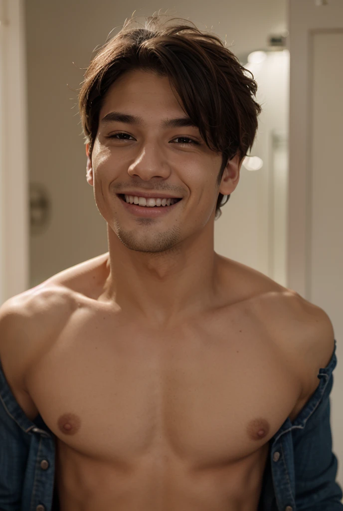 Two Handsome and   star fully  man with big , both are doing  and releasing  