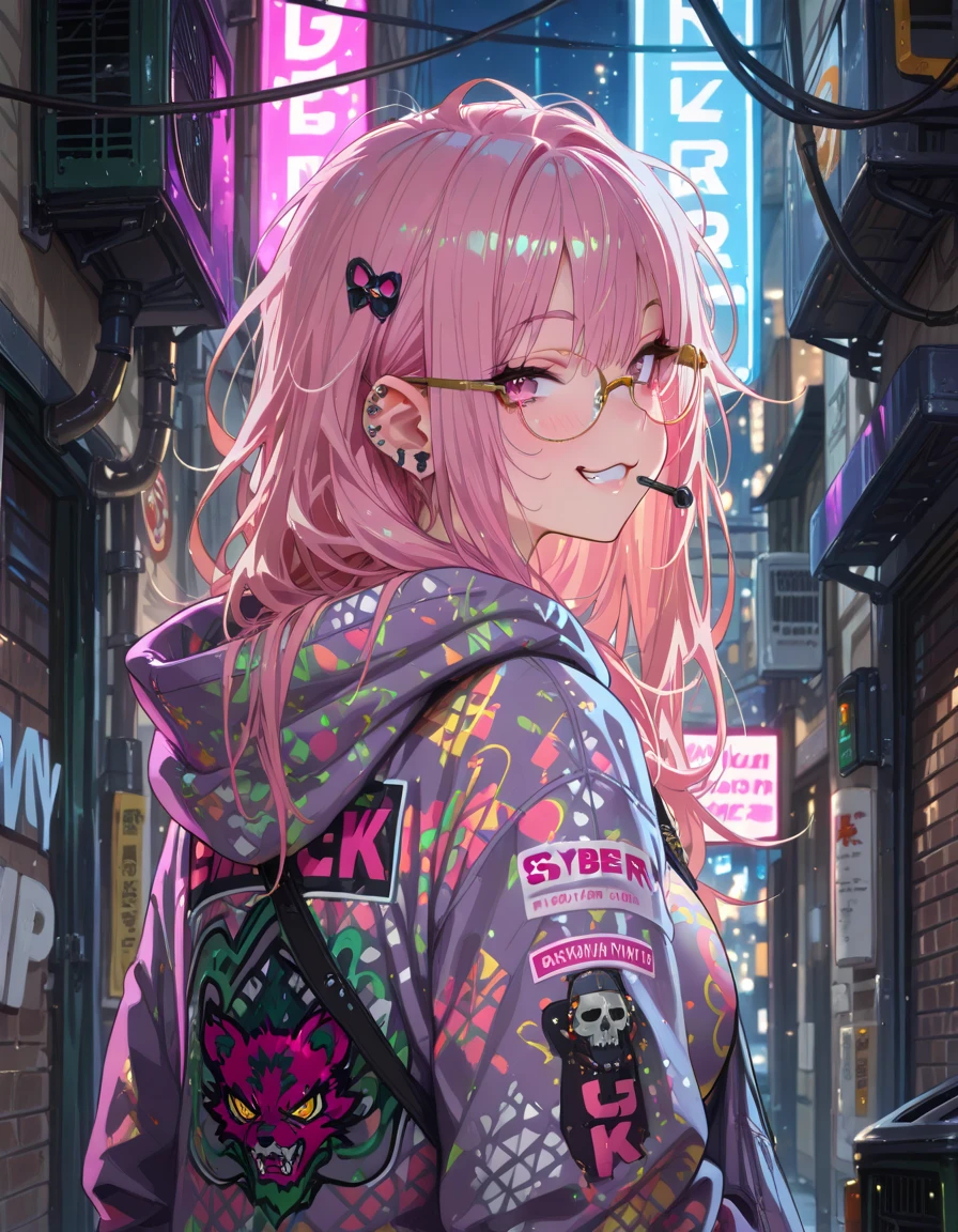 anime girl in the rain with a backpack and a backpack, anime style 4 k, cyberpunk anime girl in hoodie, 4k anime wallpaper, anime art wallpaper 8 k, anime art wallpaper 4k, anime art wallpaper 4 k, anime wallpaper 4k, anime wallpaper 4 k, anime style. 8k, badass anime 8 k, digital cyberpunk anime art