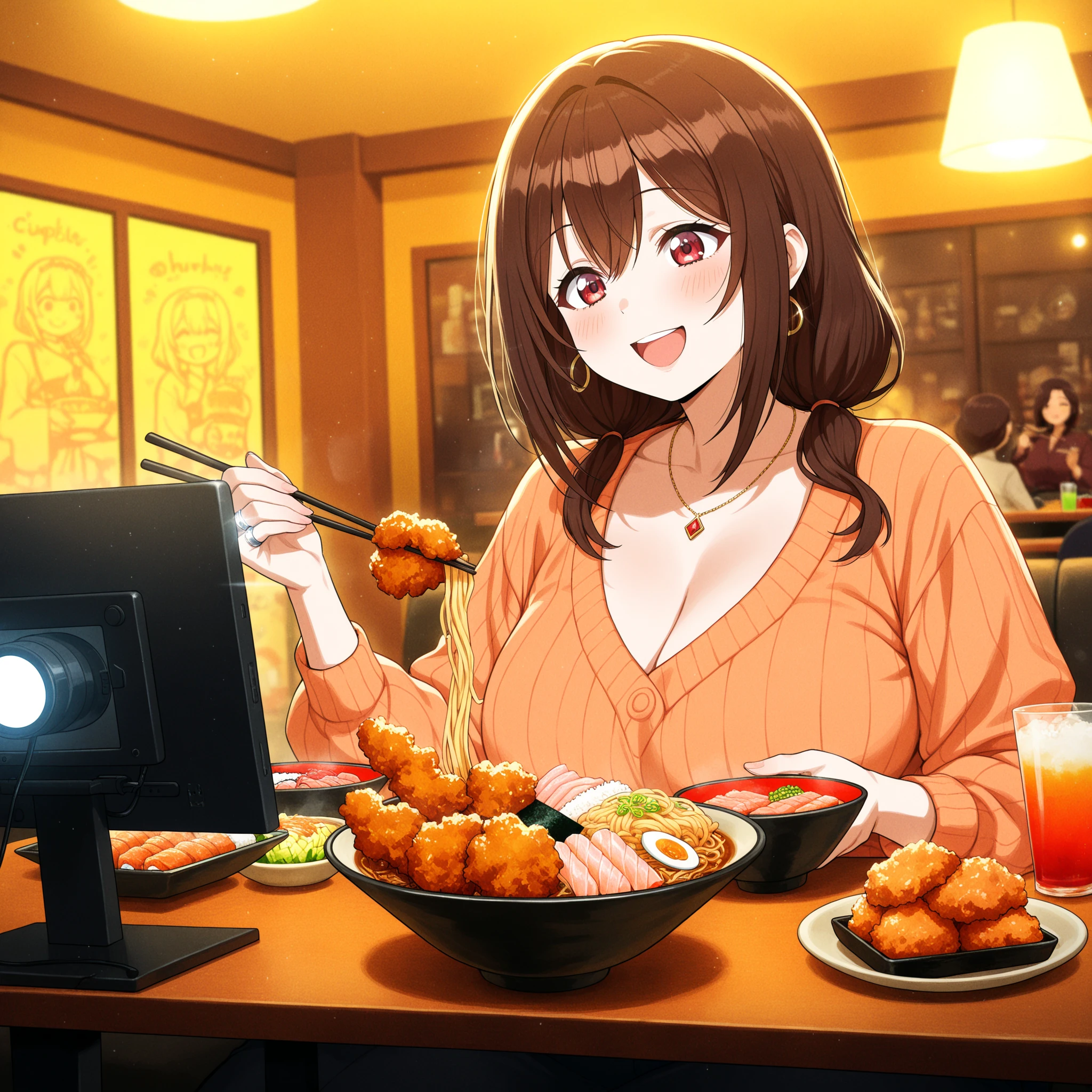 柔らかいパステルカラーの居心地の良いアニメVTuberアバター