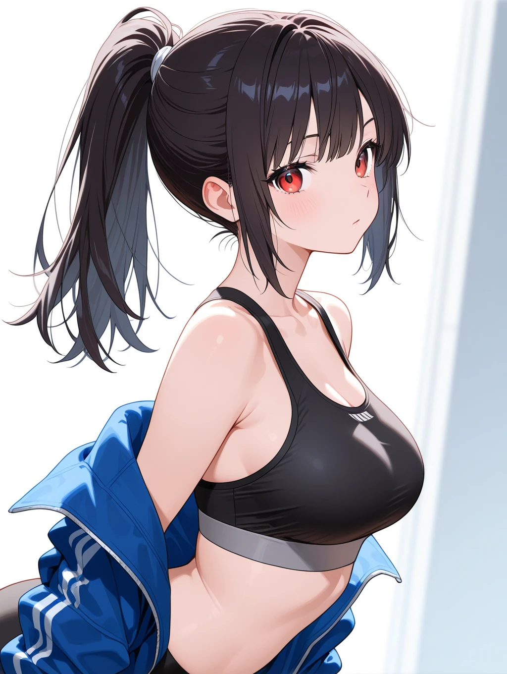 anime style: Kimi no Koto ga Dai Dai Dai Dai Daisuki na 100-nin no Kanojo, symmetrical face, white woman and light brown hair, young woman of 1, very realistic anime, a slave woman from ancient Egypt with a crop top period linen, short tight , body similar to Priscilla Ricart, walking to the bank of the Nile River with very short clothing thin and light as air, very and girl, 38D cup , with facial details and intricate realistic elements, random angle, view,