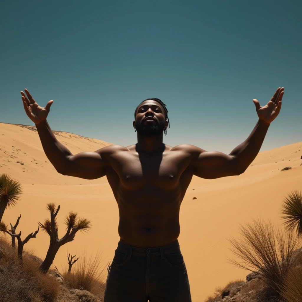 A young African man trying to balance the worlds  