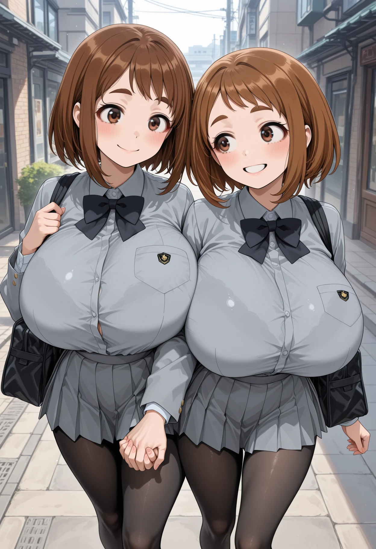 2 heads, a short thin woman with 2 heads. Outside at a university. Extremely ????????????. Massive round fake ?????. Wearing school uniform. Happy. Thin face. Long curly orange hair. ????. Smiling. Thick eyeliner. Ginger. Freckles all over body. Young, tiny body, short woman. Enormous ???????. Massive round fake ????. Baggy eyes. Freckles. Blushing. Aroused. Blushing. In love. Many freckles on ???????. 