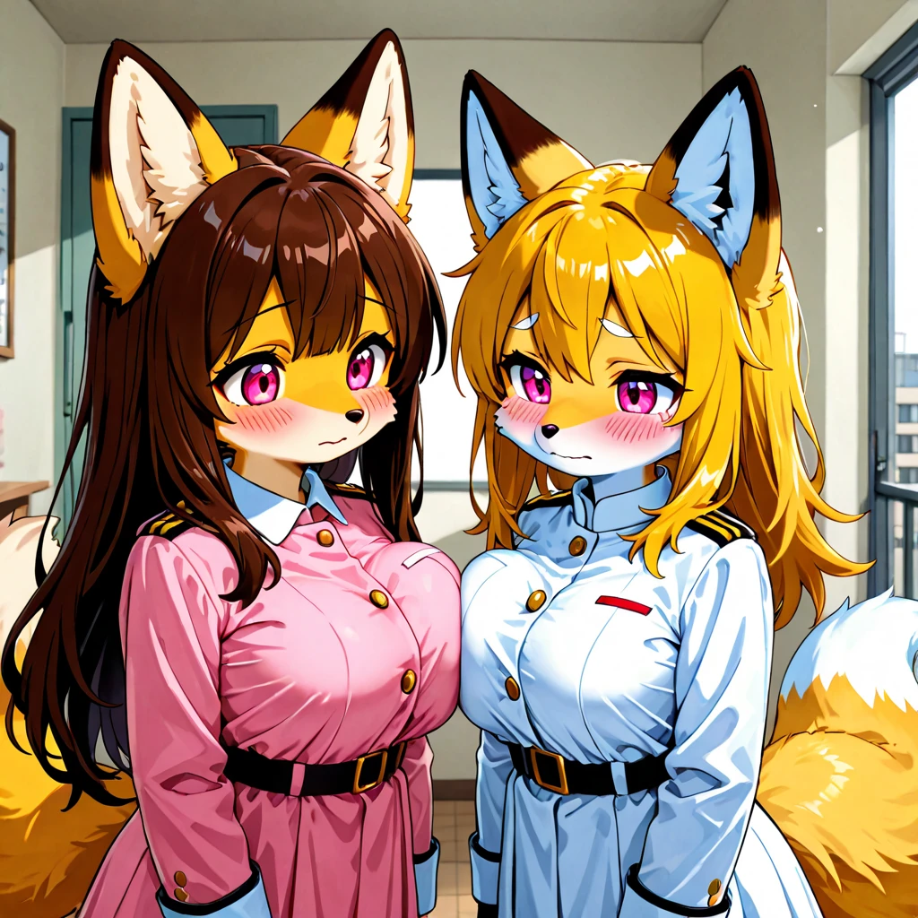 high school girl、School classroom、((Big Breasts))、((((独奏))))、smirk、1 girl、from below、With a cheek cane