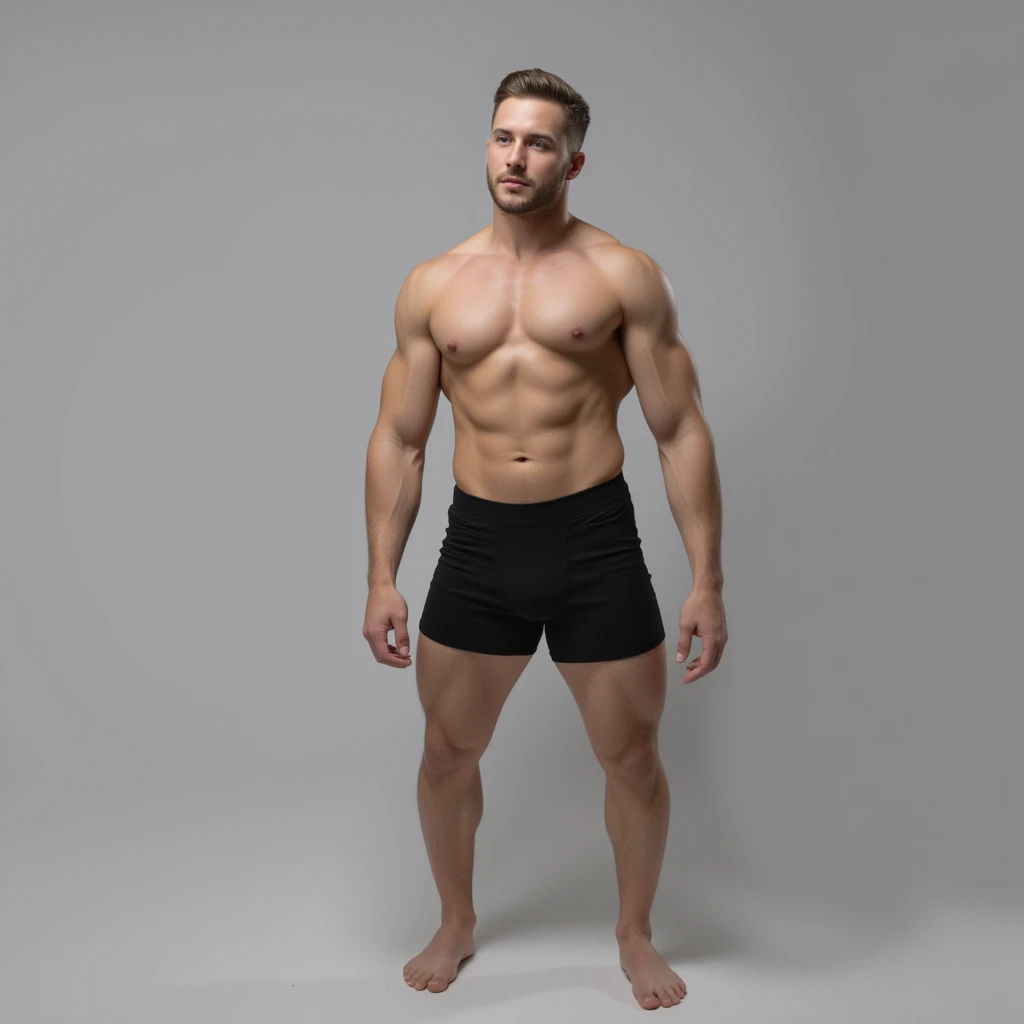 Hombre guapo vestido con vaqueros muy ajustados