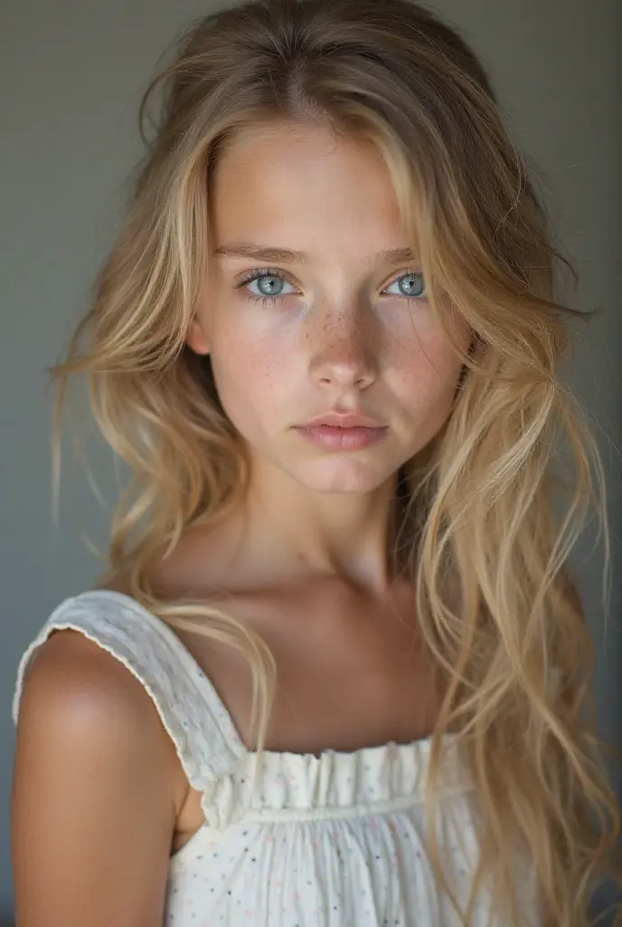 A cute blonde girl