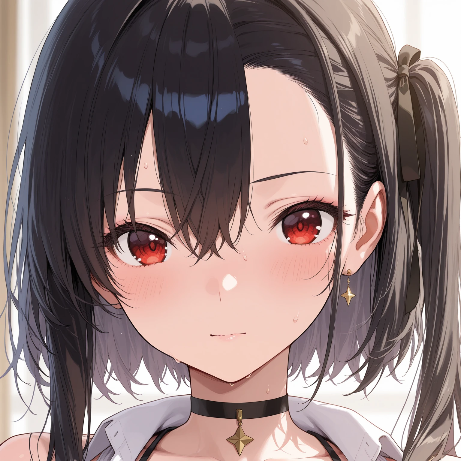 Kitasan Black,smile、(:1.9),Outdoors、blue sky、(Wearing a collar:1.5)、Earrings、Earrings、bracelet,(masterpiece, Highest quality, Highest quality, Official Art, Beautiful and aesthetic:1.2),(Ultra-detailed),Open your mouth,(Steam coming out of the sides:1.5),(Cowboy Shot)、(Beautiful Face:1.4)、(Peeing:1.5)、Up from the bottom、Sweat、Facing forward,(最高のsmile:1.5)、全,、navel piercing,Short Hair,((Slim figure))、(3 year old girl)、,(Small :1.5)、,(:1.5),、(Hands on )、Highest quality、Very detailed、Animal ears