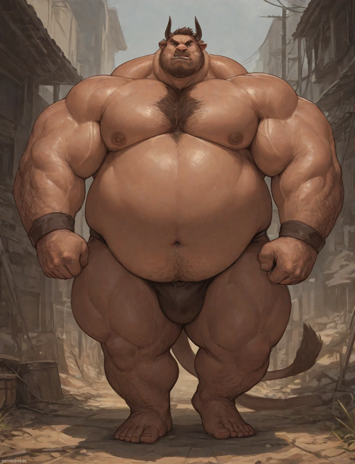Completely の高齢の黒色の体色の男性Bear Beastman。
Strong body。Big muscles。
背景はgrassland。
Anatomically accurate, enormous 。
Anatomically accurate, enormous 。
高齢の黒いBear Beastmanの巨大なは上向きにしている。
Low - Angle。grassland。Completely naked。Standing posture。whole body。Bear Beastman。
Highest quality。Entirely in sharp focus、Highest photo quality。Photorealistic。