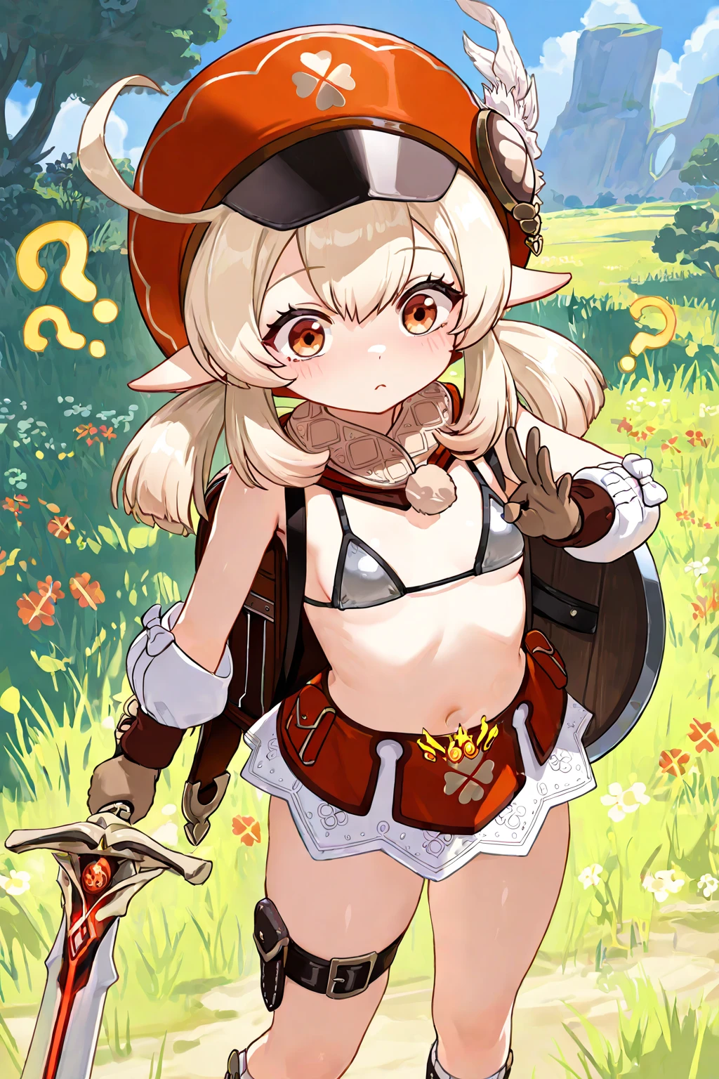 （（Super Resolution））、（detailed color painting）、（high resolution）、clay（Genshin Impact）、Young Girl、、、7 years old、Nipples、Pussy、