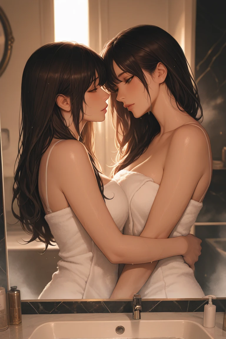 Lesbian couple(Having ),Summer knit with short hair and white, summer knit, Short hair, short hair with bangs, Cute face girl, Cute little face in portrait, French Bob, pale fair skin!!, short brown hair and large eyes, soft portrait shot 8 k, beautiful light big eyes, Beautiful young girl, Young girl in a bob cut, Top image quality, masutepiece, Notes of Leonardo da Vinci da Vinci, Set against the backdrop of Leonardo da Vinci's manuscripts,See-through gowns,Chest ,girl woman hug,time々barechested,Two people kissing.Touching the chest,Kiss on the chest, the ，Insert your finger into the crotch，oral ，intense oral ，urinate、Scream，me soaking wet，，，open one's legs,lesbian oral ,