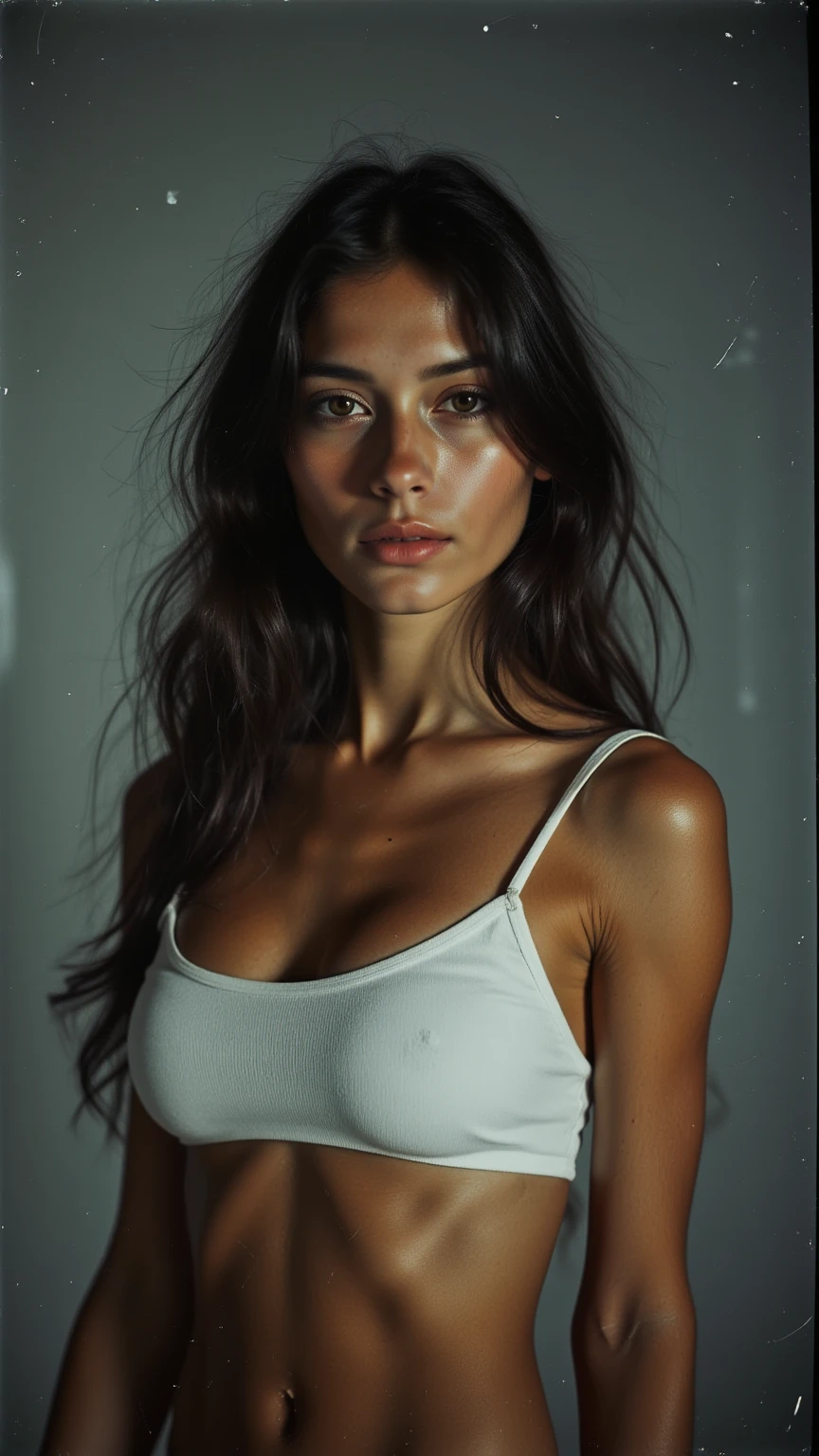 realistic portrait photo beautiful woman with black hair, Israeli woman, high detailed face, honey eyes color, no makeup, long hair, straight hair, thick and full hair,  woman, model face, no makeup, perfect details, realistic, high definition, high resolution, in the style of realism, masterpiece, digital art techniques, model face, gorgeous appearance, simple background, high detailed hair, in style of real