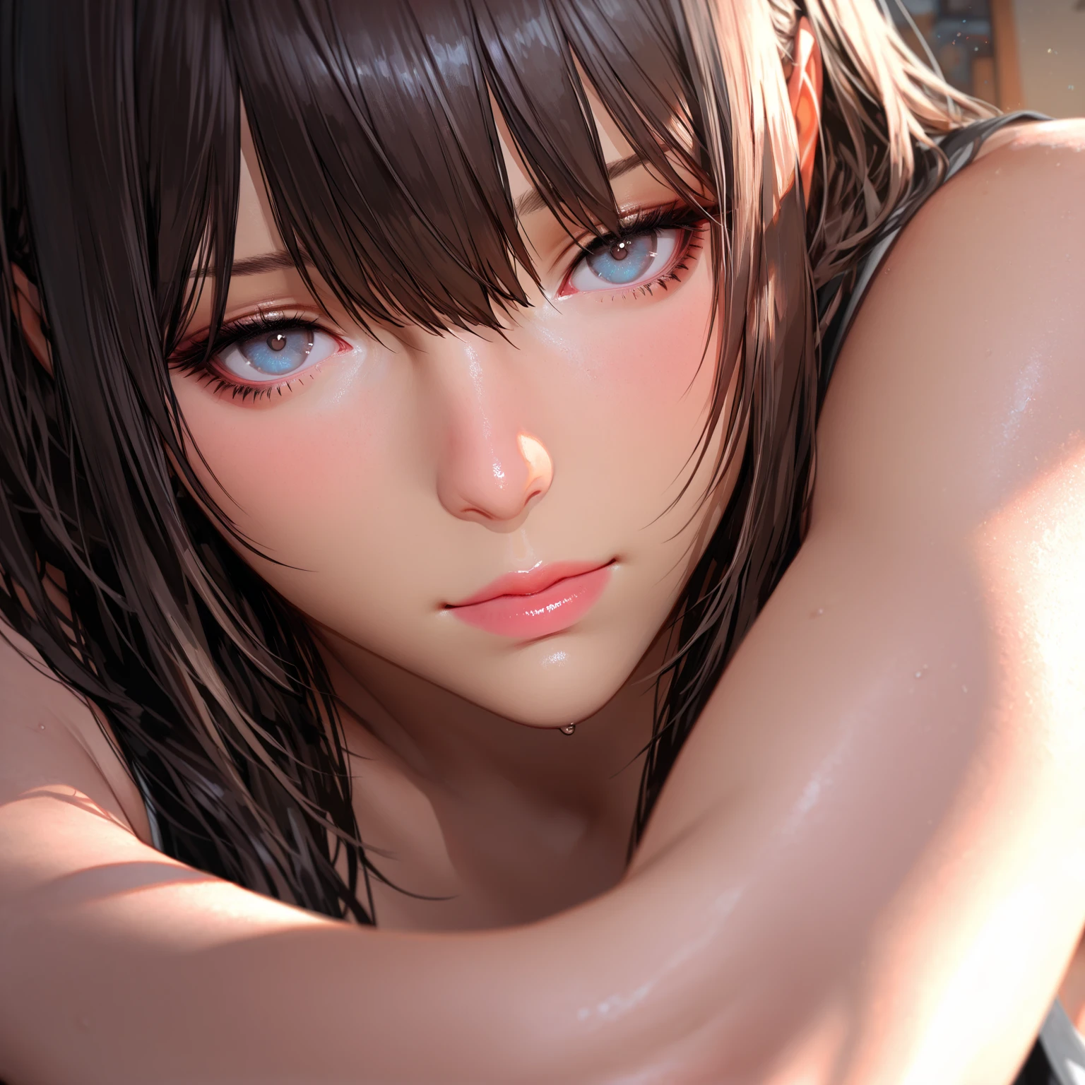 （Light clothing、Cleavage、Full body photo、beautiful legacy makeup、short hair、Short Bob、Patsun、Digital tattoo、tattoo、Glare、Loose Hair Color、upon、small、胸がsmall))、One Girl、masterpiece、Japanese girl、Absurd、High resolution、Ultra-detailed、Depth of written boundary、masterpiece、Highly detailed CG、3D Photography、3D Background、Unity、8K、High Resolution、Highest quality、Shadowy、Sharp focus、Pale-skinned、Detailed eyes、Blurred Background、Dynamic Angle、Most amazing super feats exaggeration、Mouth closed、Look at the viewers、Super Clear、Curvaceous