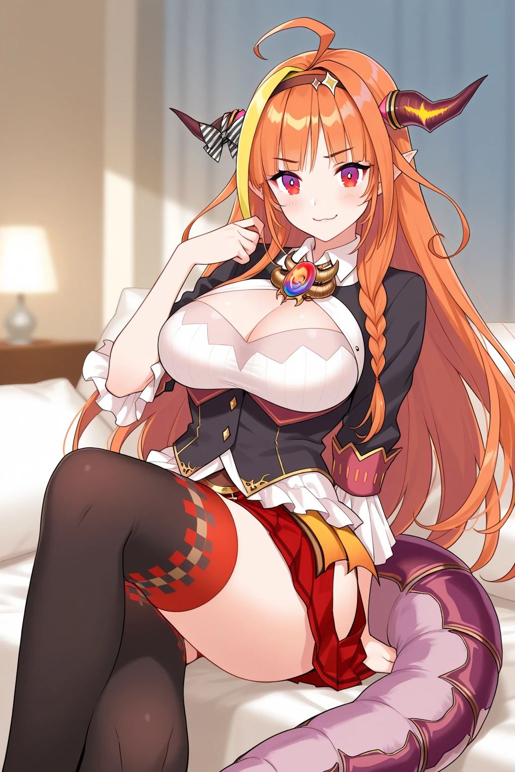 masterpiece,best quality,destinychildstyle,(white background, simple backgroundL1.4),<lora:destiny child style vertical painting_v1:1>
1girl, solo, long hair, yellow hair, thighhighs, hairband, skirt, magic, nude,large breasts,nipples,white thighhighs, full body, looking at viewer, red eyes, frills, twintails, garter straps,she is casting magic, hair ornament, wide sleeves, jewelry, red skirt, simple background, very long hair, dress, frilled skirt, standing, long sleeves,  out, skirt lift, pussy,female pubic hair, brown eyes, crystal, gem, floating hair, bangs,arms up,laughing, happy,floating crystal,wearing shoes, completely nude,breasts,nipples,areolas,pubic hair,pussy