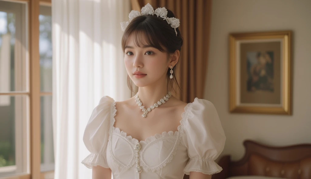 Geometry,stain glass,12 zodiac signs,Vigée Leblanc style,Math、Astronomical utensils,astronault,Roses in a vase,fruits,cute little,A smile,Ancient Greek costumes,Paintings by Sandro Botticelli,Costume with stretched shoulders,huge smile,large full , expression,A ,Beautiful  ,Smile with joy,Chiaroscuro of Caravaggio,Cute smile, Expression of 