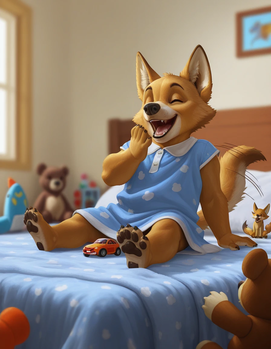 ( detailed face, detailed background , detailed body ), (realistic,photorealistic,photo-realistic:1.37)
Ein kleiner cuteer Drachen Junge, very young, , cute, die tragen einen cuteen Pyjama, you laugh , in a 's room