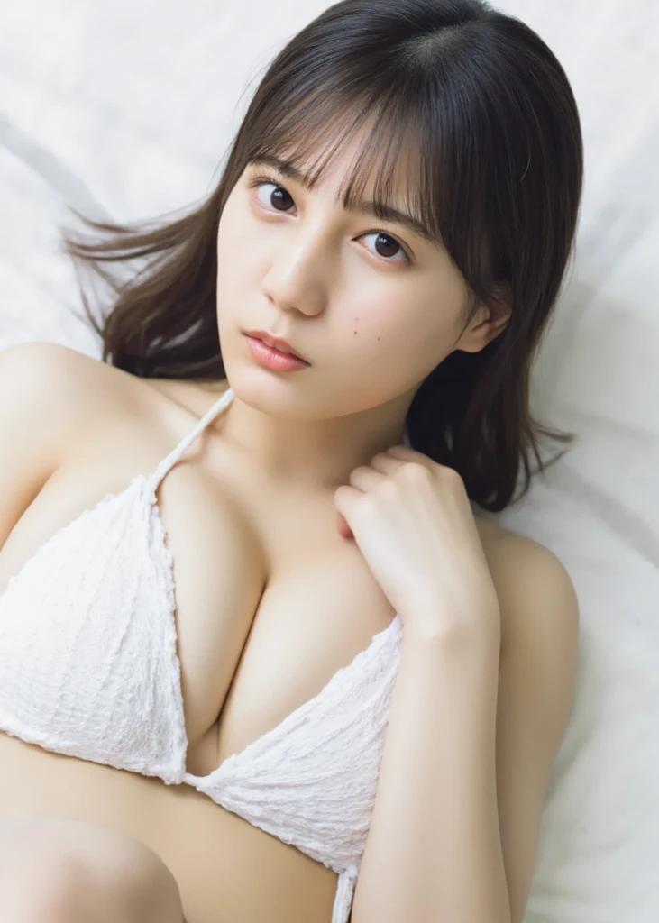 {{{ penis、embarrassed.nose blushed.:1.4}}}.{Late Night、A luxurious white camisole、Silver Necklace、Tie your hair up、cum on body 、spread   、 stain 、saliva trail 、 from now on!、Licking nipples、Inserting a  into a vagina！、Sperm in the stomach、to kiss、Showing breasts、Blushing cheeks and nose、Full nudity、Massage the :1.4}}、 climax.{{{from above:1.4}}}Top idols of Japan、Sparkly Costumes、Wave to the audience、Neru Nagahama's sister、1 girl, Ample 、 (RAW Photos, highest quality), (Realistic, Realistic:1.4), Tabletop, Very delicate and beautiful, Very detailed, 2k wallpaper, wonderful, finely, very detailed CG Unity 8k wallpaper, Very detailed, High resolution, Soft Light, Beautiful detailed girl, Very detailed目と顔, Beautiful and sophisticated nose, Finely beautiful eyes, Cinema Lighting,Perfect , Slender body, Was nervous, Bedroom、Late Night、You can see the night view of the big city from the window..、
Straight semi-long hair, bangs, Looking at the audience, smile、((Late Night帯、Gentle indirect lighting、bedroom、from above、Lie on your back、Sperm on the chest、cum.Luxurious and sheer white lingerie、Open your  and lift your legs up、、Naughty white lingerie、Put your head on the pillow、Touching the chest、Disheveled Hair、masturbation、Cute nipples、Tie your hair up、Before sex、{{{vulgarity}}}、orgasm.Small areola、Dark Room、Spotlight、from above.Getting  、Inserting a  into a vagina、large  with rounded shape,、Full nudity、vagina hair.Take off your bra、Wet Vagina、Gaze Here:1.4))