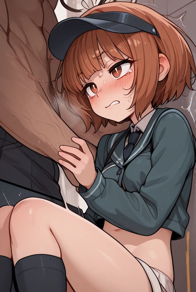 (16k,high resolution,masterpiece,best quality,SNFW,詳細な顔,詳細な目,馬の耳,馬の尾:1.1),中程度の胸,agnes tachyon\(umamusume\),1girl,(hetero:1.4),(:1.5),((cum)),cumdrip,(penis in :1.5),sweat,triumphant,sexual ecstasy,pov,open legs wide,(vulgarity:1.5),(:1.1),hardcore,black pantyhose,topless,(gangbang),(group sex),lab coat,yellow sweater