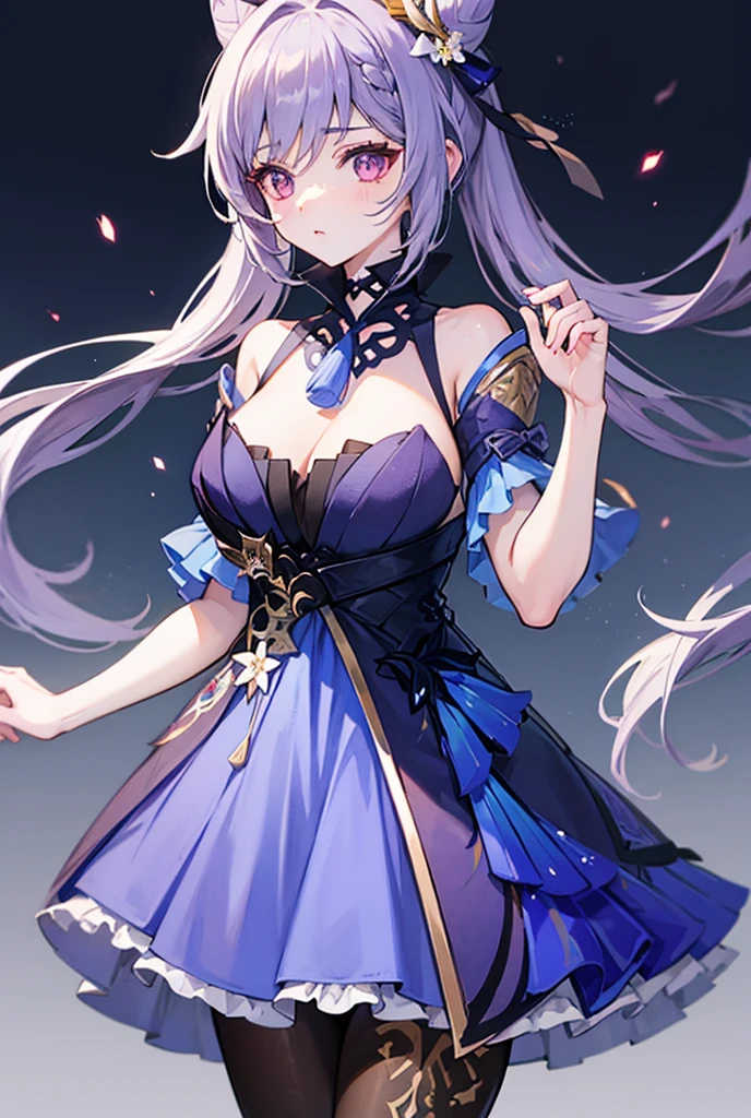 1girl, rubbing the , Table hump, Dress, looking a viewer, Smile, maiden,, Masterpiece, Best Quality, Highly detailed