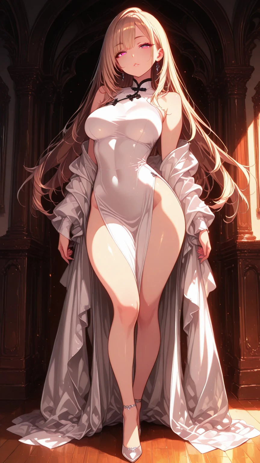 girl，Large Breasts，long hair，，Bow，