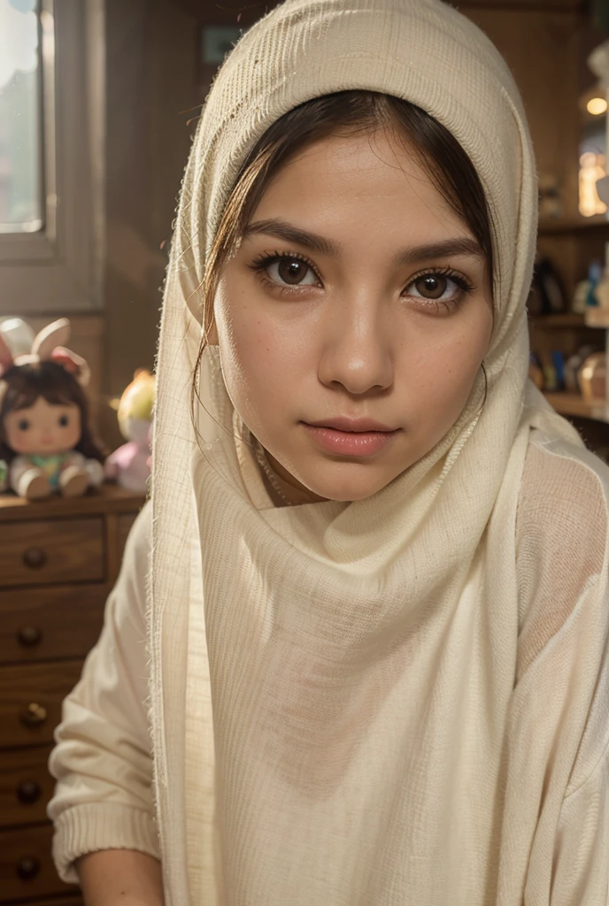 (((HIJAB MALAY GIRL))), masutepiece, High quality, UHD 32K, Realistic face, Realistic skin feeling , A Japanese Lady, 8 years old, Little Girl, Very cute and baby-like face, (((FLAT ))), (MATRIX WORLD), ((look In front at the camera and SMILE)), (((LITTLE GIRL))), (((CUTE GIRL))), (()), ((PINK LIPS)), ((LACE)), (()), ((FLAT )).