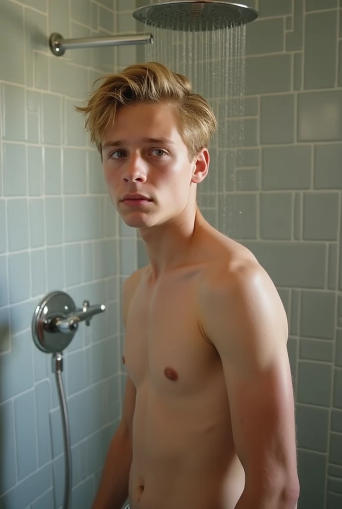 Tom Holland, sweaty teen boy, in water, in sakura sauna, no clothing, far from camera, whole body, braces, age 19, wavy tiktok hair, boxer,  feet, wearing no t-shirt , sakura garden sauna mountain, short fine armpit hair, flexing, veiny arms, cute, tall, lean, not muscular, wispy , muscular teen boy masterpiece, high resolution, feet visible, no shoes, very dirty feet, skinny, tall, , tall boy, teen boy, braces, best quality, sticky armpit hair, sticky, glue on floor, wet floor, sticky clothes, drops on , drops on shorts, sticky on shorts, drops on floor, sweaty face, sweaty hair, Dune by Herbert, Science fiction