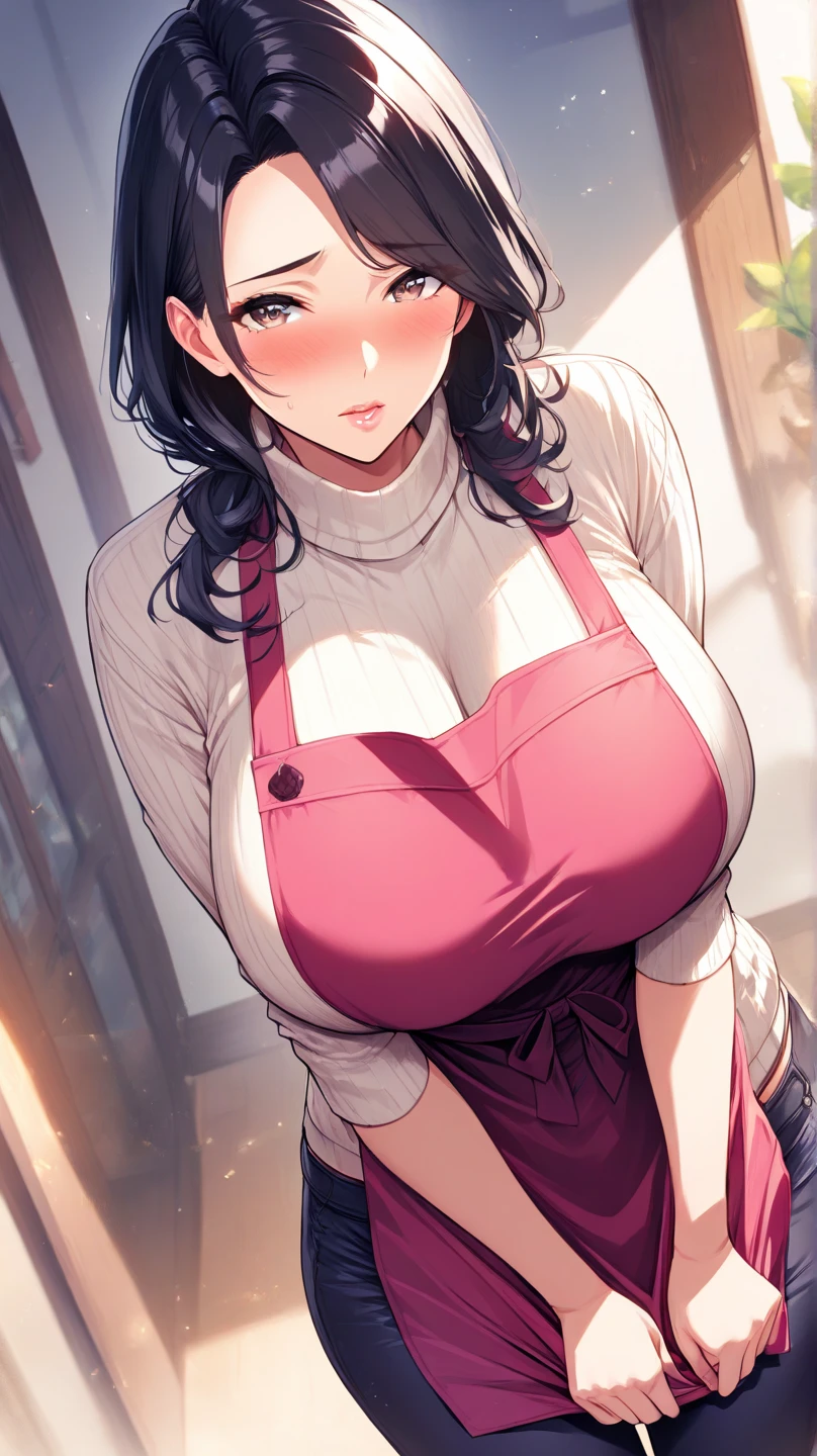 girl with、爆乳、big sister、A dark-haired