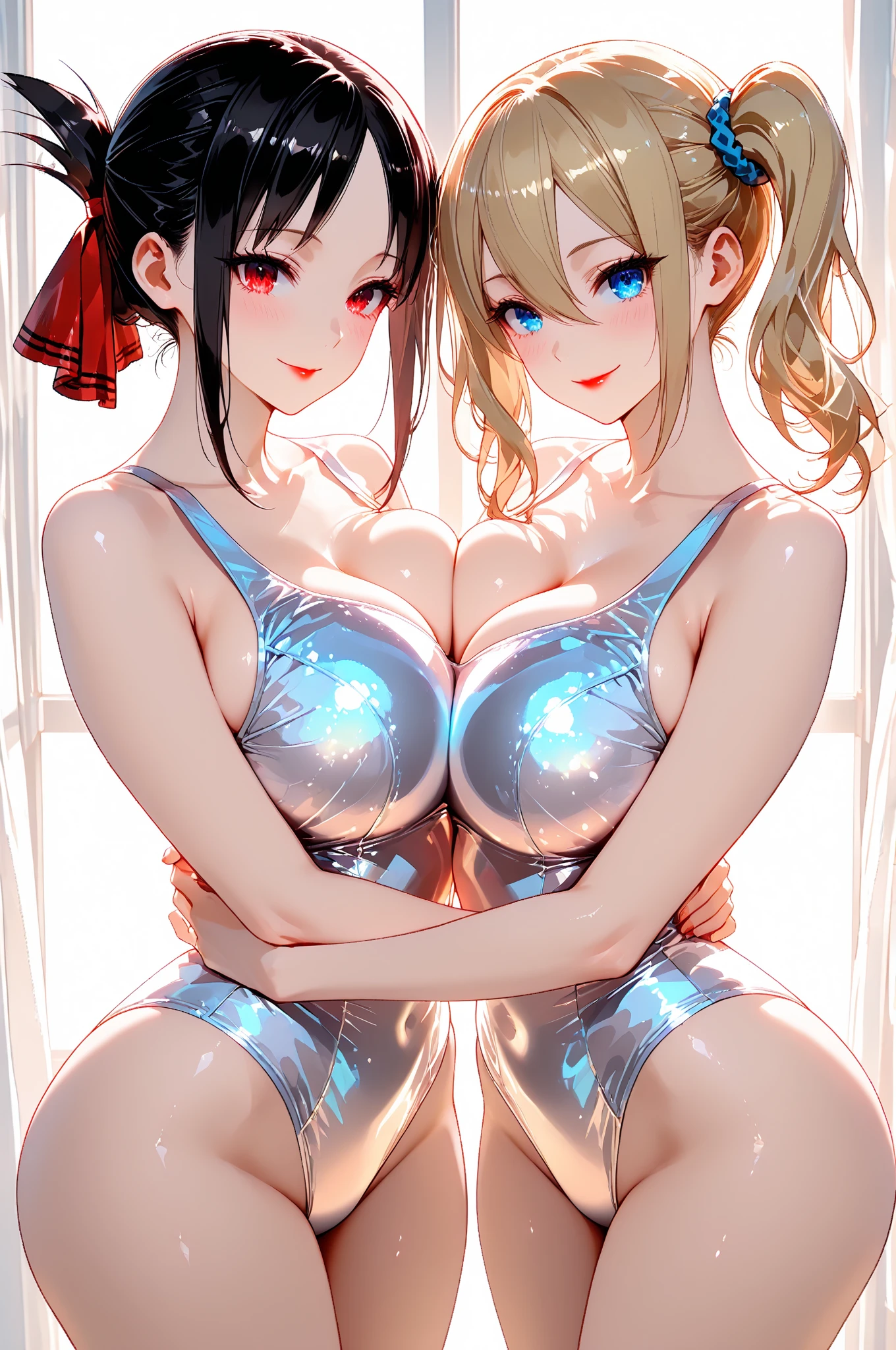 Beautiful young anime style with big  a big  --auto