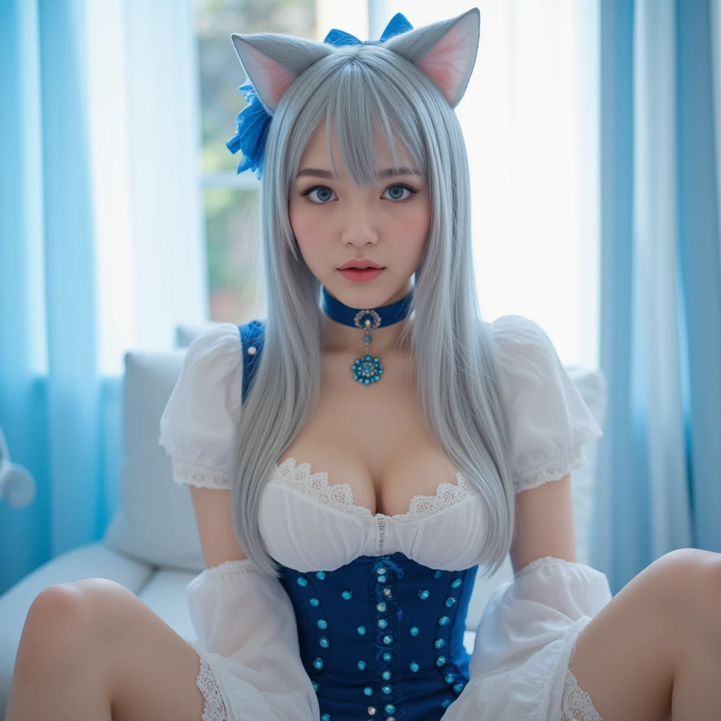 European and American young women，big，Upper chest，Exposing genitals，Tinif Blue，Blue Hair，Gradient hair，Cat ears，Stretch the meat，in stock，big腿宽，cleveage，HD铃铛领，lifelike，Lace，Top quality，masterpiece，A girl，Wavy gray hair，Pale skin，Cat ears，Cat's Eye，Moles under the eyes，Thick eyebrows，thick lips，There is a scar on the right eye，freckle，in the classroom，  cleveage，Small waist，big腿宽，big腿间隙，on the bed，Low-cut衬衫，Deep V neckline，Open the chest，Blue clothes，Blue sweater，Blue sweater，Low-cut，Upper ，，白色Short skirt，Open the chest，Teacher outfit，Short skirt，露出big腿，business attire，old,bitter，Stretch the meat，big，Medium breasts，Areola，Sweating，cry，pregnant，怀pregnant九个月，Best quality，masterpiece，Ultra-high resolution，RAW photos，office ，Milf ，secretary，Mature，light （RAW photos：1 Girl.2），（lifelike：1 Girl.4 pieces），Beautiful details girl，Very detailed eyes and face，Beautiful eyes and delicate smile，巨big的文件big小，Extremely detailed，HD，The original E version is very detailed，Best quality，masterpiece，Kemomimi，（（Japanese Girls' High School）Uniforms））， Implications， The original E version is very detailed， CG， Unite， 8k wallpaper， thrilling， Fine details， masterpiece， Best quality， 高度细致的 CG  8k wallpaper， The face is illuminated，light， ， original，masterpiece，Ultra-fine photos，，Best quality，Ultra-high resolution，lifelike且真实，Breathtakingly beautiful，Dynamic poses，Delicate face，eyeilkyW，Highly refined skin，皮肤细节lifelike，，8K 超HD，Digital SLR Camera，high quality，White skin，Squat，Squat toilet，Urine，张开big腿，Open your legs，Looking at the audience，protrait photo