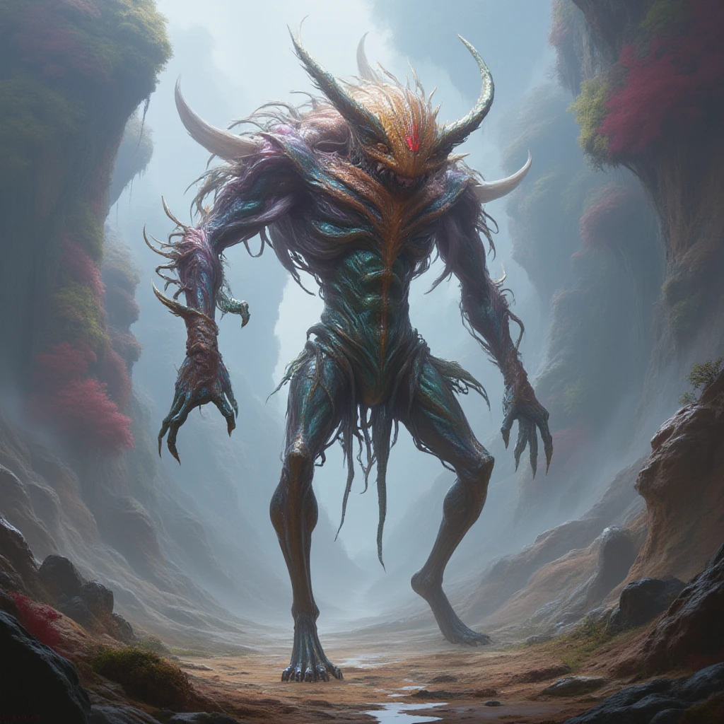 An exquisite mythical creature of the forest，Skin smooth as silk，It has a delicate pattern of spots and stripes，Seems to sparkle in the night, 8K, Colored lights, vivid, Ultra Detailed, Surreal photography ，blue，Red，green，blue