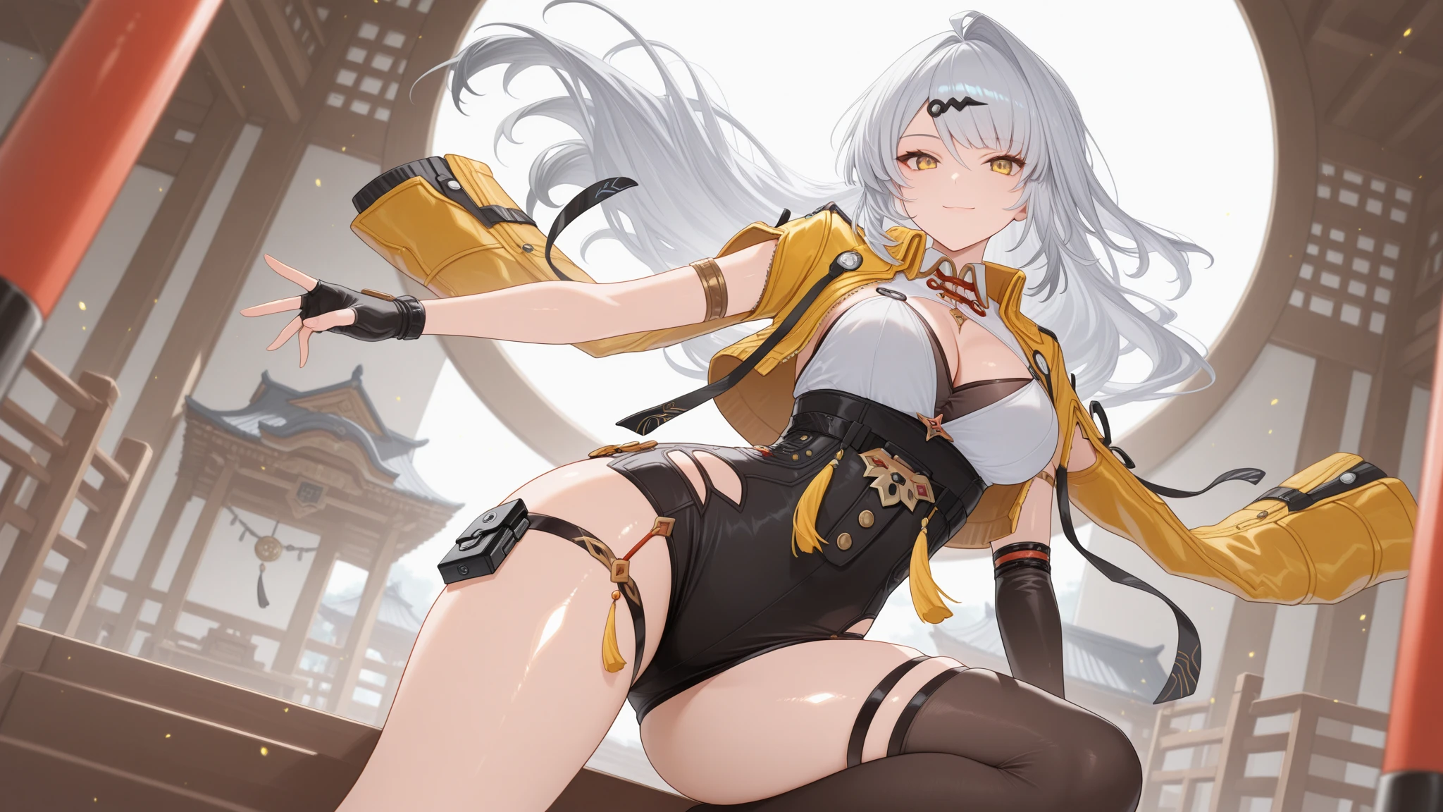 A yellow-haired one，Teenage girl，Bigchest