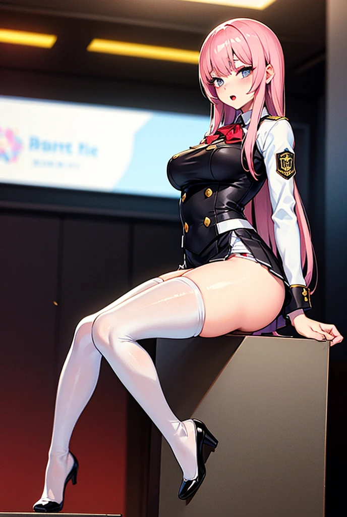 ((Highest quality、masterpiece、Anime Style、Highest quality、High resolution、8k、detailed、ultra-detailed:1.3))、Long legs、Sharp focus:1.2, Beautiful woman with perfect figure:1.4、(smile:1.2), double eyelid、30-year-old woman、Sexy pose、((((Shut your mouth.、One Woman、ワンピース:1.5)))),The background is tokyo