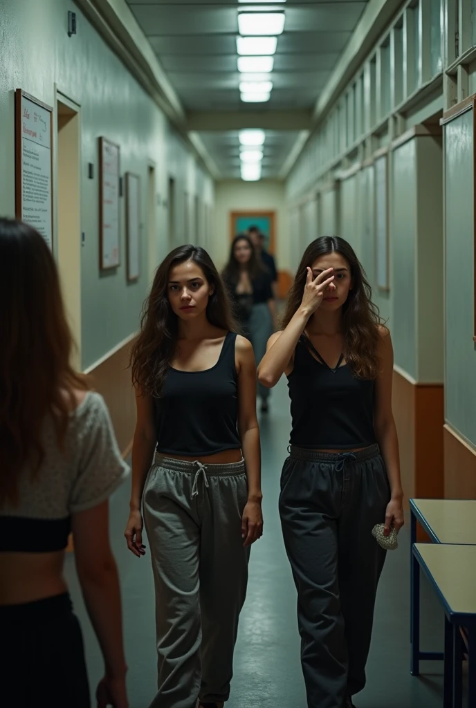 (YES SFW), A dressed girl desperately needs to relieve herself、(she wears a veil and a rag, a sheet around her waist, a shawl on her shoulders), (Correct  of the fingers)、（Draw hands and feet separately)、very beautiful、Ideal proportions、small breasts、Very stylish、barefoot、(in a dark and dirty basement:1.37)、(Squat with your  apart:1.37), skirt on knees、(Place your hands on your knees and skirt)、(Anguished expression:1.4)、looking at the camera、Close-up、highest quality、Super detailed、Real、Beautiful proportions、Vibrant colors、Sharp focus、Tense atmosphere、Classical composition、art、Striking details、Artistic subtleties、Harmonious color palette、Sublime Beauty、Aesthetic perfection、Captivating eyes、Pure brilliance、Impeccable Features、Dreamy atmosphere、Sophisticated style、Timeless elegance、Finishing the masterpiece、Exquisite craftsmanship、Meticulous attention to detail、Sublime proportions、Artistic excellence、living work of art、Otherworldly charm、Fairytale-like setting、Unforgettable gaze、Majestic presence、natural breasts, Smoke and clouds roil around her, adding to the sense of epic scale and drama. The lighting is dark, gloomy, and realistic, creating a tense and ominous atmosphere. The perspective is from below, emphasizing the sheer majesty and power of the girl. [The character is surrounded by mist, evoking a mysterious and eerie atmosphere. The lighting is dark and atmospheric, with a red smoke adding a touch of sinister ambiance. The image is of the best quality, with a resolution of 4k and HDR enhancement, showcasing the utmost level of detail and realism, sfw, full body shot.]