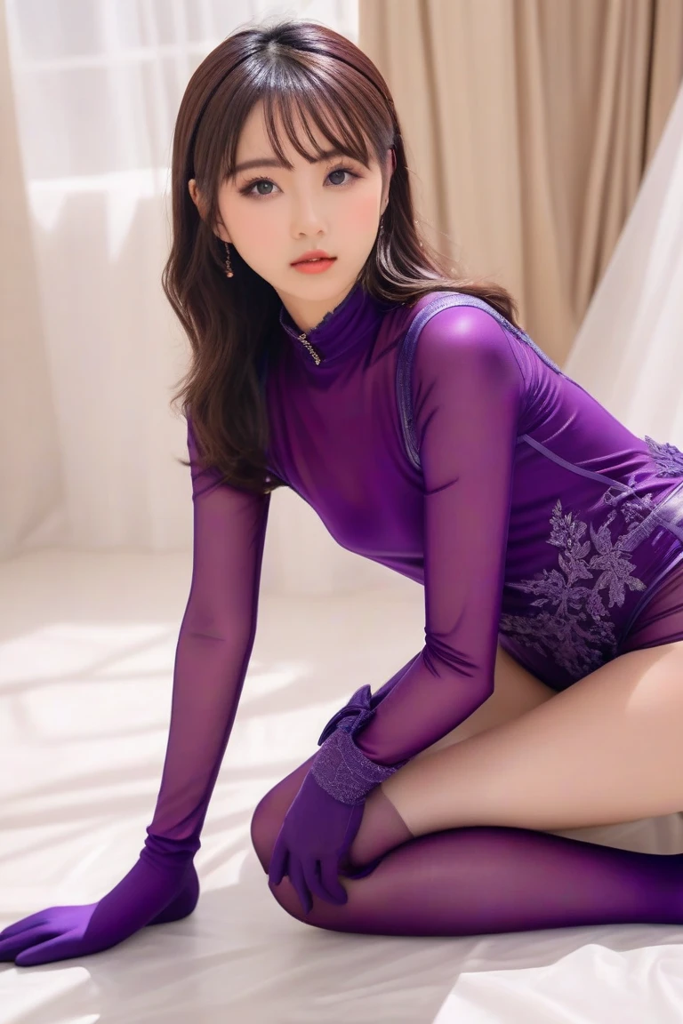 The image shows、美しい日本人美少女but、緑豊かな庭園の中に立っている姿but映し出されています。she、She wears a bold dress made of vibrant blue and  material.。このThe dress is、Cross back design、前面に大きなカットアウトbutあり、花柄の装飾but施されています。Her skin is smooth and、透明感のある白さbut際立っています。Her expression is calm、It's like being in harmony with nature。彼女の髪型は前髪butあり、ストレートな黒髪but肩にかかる長さです。Her hair is simply tied up、Enhances the beauty of the face。Her big eyes are as lively as an anime character's.、Surrounding flowers々It creates a beautiful contrast with。In the background、色とりどりのRosesbut咲き誇り、緑の葉but彼女の後ろに広butっています。hereby、彼女の美しさbutさらに際立っています。The dress is、青い花柄but透明な素材の上にあしらわれ、エレガントでありなbutらセクシーな印象を与えます。このThe dress is体のラインを強調し、It highlights her style。her pose is relaxed、Bend one arm slightly and place it along your body.、The other hand is naturally lowered。hereby、彼女の自信と落ち着いた雰囲気but伝わってきます。The garden in the background、Beautifully maintained, like a painting。Roses々Hasama々In a variety of colors、White or pink、赤などbut混ざり合っています。Flowers that bloom as if hidden among green leaves々but、It creates the perfect backdrop for her.。The overall color tone is、青と緑but主で、It emphasizes the silence and beauty of nature.。This image is、It symbolizes the harmony between Japanese aesthetics and nature.、Make a strong impression on the viewer。The delicate and beautiful figure of a beautiful girl、背景の緑豊かな庭園but一体となり、It creates a dream-like scene.。