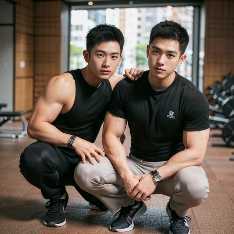 There is only one handsome Asian actor in the picture，35 years old，Tall and handsome, Toned body，short hair, O-Shaped Beard，Perfect body, Dark skin，Glowing skin，Smooth skin，The body is hairless，Muscle bulge, Muscular, Very large pectoral muscles，Very sexy abdominal muscles，Very well-developed leg muscles，Huge concave and convex area，Brightens oily skin，Wearing a white leather shiny ，Handsome face， Correct and accurate male body proportions, Wear white leather socks，Stand among the flowers。
