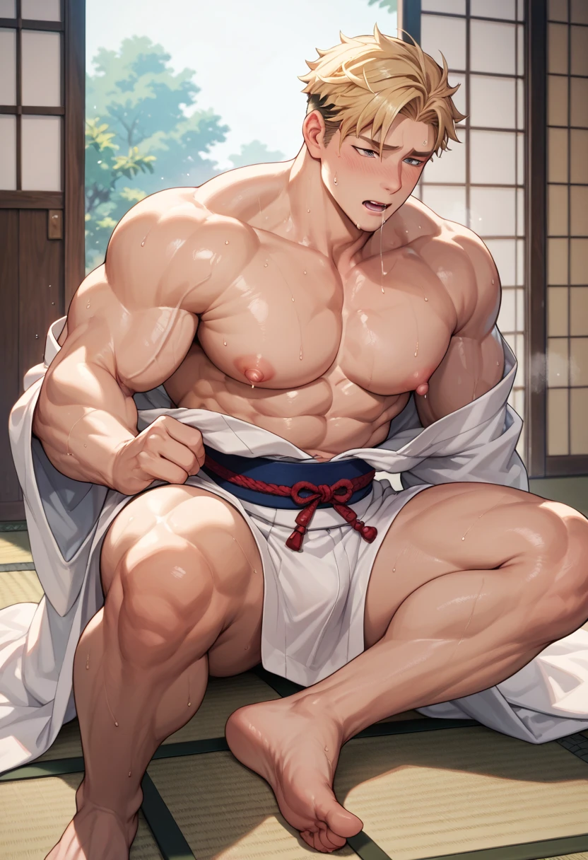 Muscular Young handsome   13 years old boy In a janese bathhouse expose the  infront of guys , Top view, Group five Sports guys  him, cuddle, touching, splashed with sticky  of 16 years. Only guys, boys, young men, men , long big , 