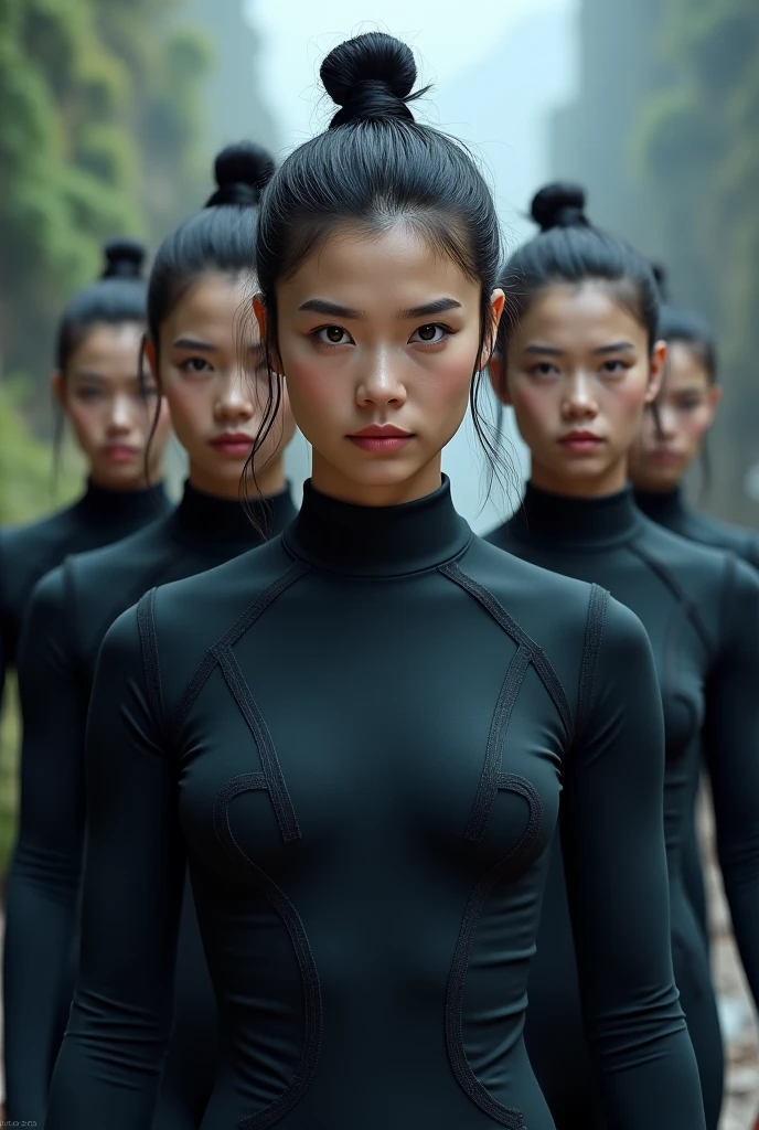 (A plain white short sleeved, very  half zip, soiled gym uniform:1.7)、(A large, dirt-stained, white, square collar: 1.6)、(Red clay ground:1.5)、My hair is wet and messy、(Beautiful Japanese woman covered in dirt:2.0)、Highest quality, masterpiece, Ultra-high resolution, Photorealistic, Raw Photos,Detailed face,(Muscular woman:1.4), (Fastener open: 1.8), (Upper body zoom up:1.0),(Everyone wears the same clothes:1.0), (buruma: 1.8), All members are super beauties, (Three beautiful Japanese women standing close together: 1.7), (Hair tied up: 1.4), (Exhausted expression:1.5), Bright photo, (My whole body is soaked with sweat: 1.4), (Covered in mud: 1.4)
