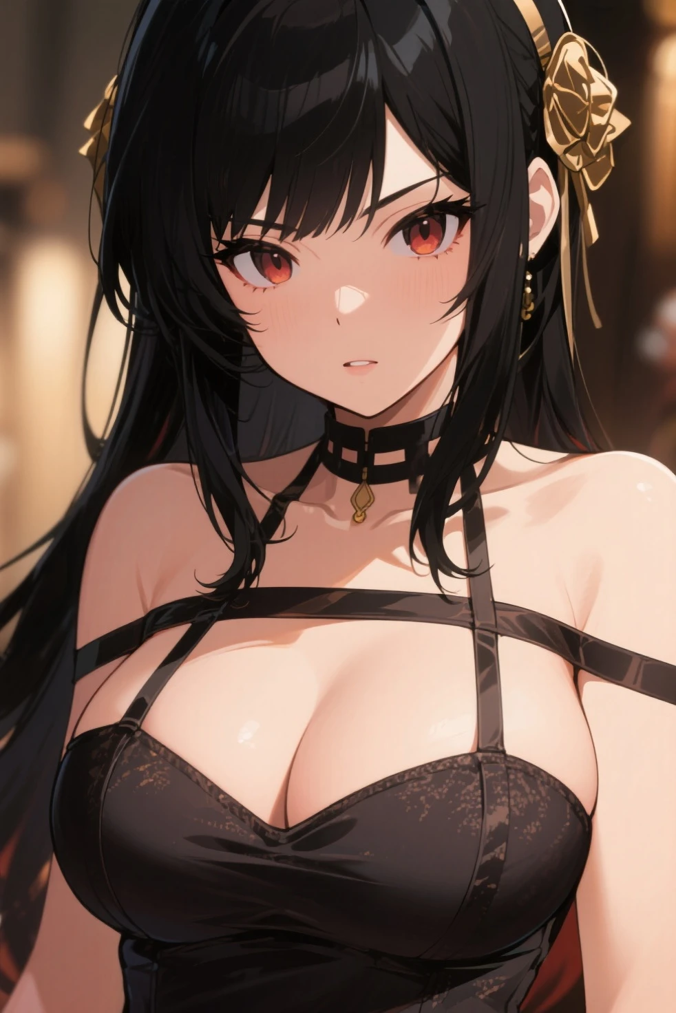 (masterpiece,best quality,ultra-detailed),1girl, large  wearing hot bra, glowing eyes,long hair,(((dust pretty girl))),beautiful and detailed face, detailed eyes,night,dust particles in the air,((black theme)),((((dust theme)))),