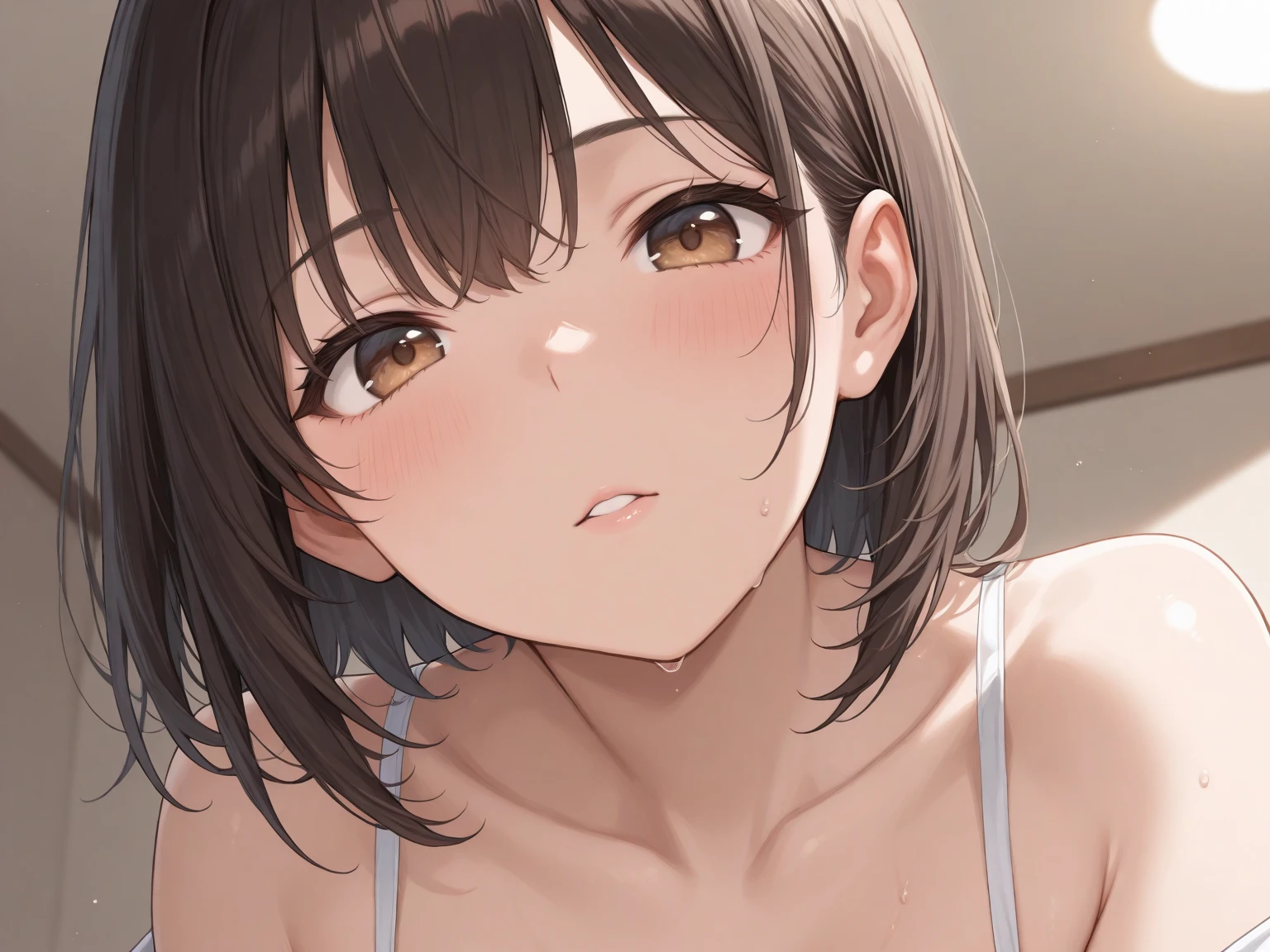 ((pixel-perfect, detail-perfect))), solo , 1girl, you watanabe, eyes blue, style moe anime love live, smile, completely , sauna,  dripping , , , big filesize, ultra quality high
