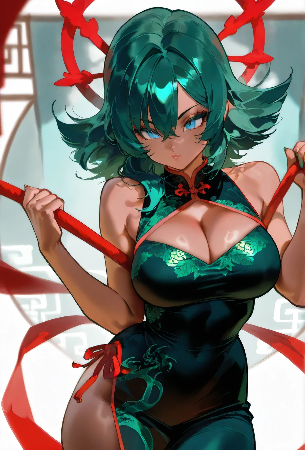 Chicas hermosas tetas, exhibicionismo, pechos hacia fuera, sin sujetador, translucent shirt, Femenino, sonrojarse, pechos grandes,  Zhongdi, Super detailed, Cara detallada, High resolution, hombros con fugas, cintura con fugas --auto --s2