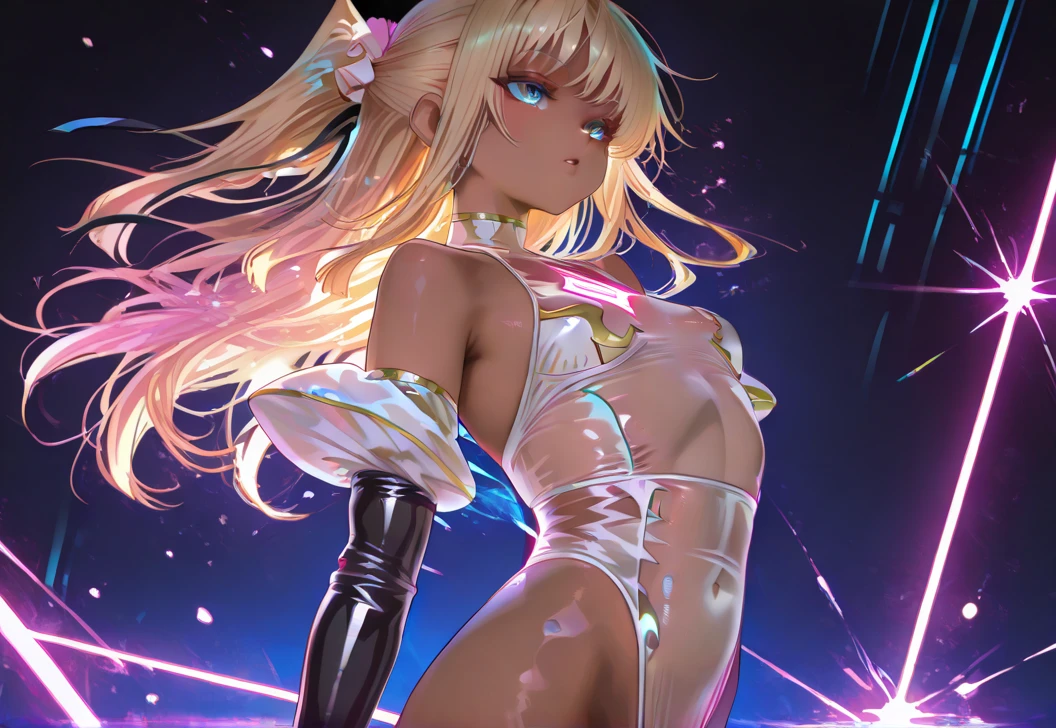 (masterpiece),(Highest quality),(Super detailed),(Best illustrations),(Best Shadow),(Absurd),(Detailed Background),(so beautiful), 16K, 8K,(Best illustrations),(Best Shadow), (so beautiful)angelabalzac, angelabalzac outfit, One person, alone, curby, , very long hair, , Blonde, , fluorescent pink eyes, , , , Oculogyric crisis, low twintails, empty eyes, blank eyes, Perfect figure, , paw pose, Arched back, , , ??????, afterglow, ?????? smile, , Star-shaped hair fastening, headgear, Open your mouth languidly, , , , ???? posture, dynamic pose, , cross-eyed, rolling eyes, , water eyes, , , Put your ????? close, , , saliva trail, , shiny skin, , , Hypnosis Facility, , torogao, ??????, BREAK, , Dramatic lighting, fancy background, Clear liquid, , night, , Hypnosis assignment, Torrent of Light, mysterious, spoken hearts,Hypno,