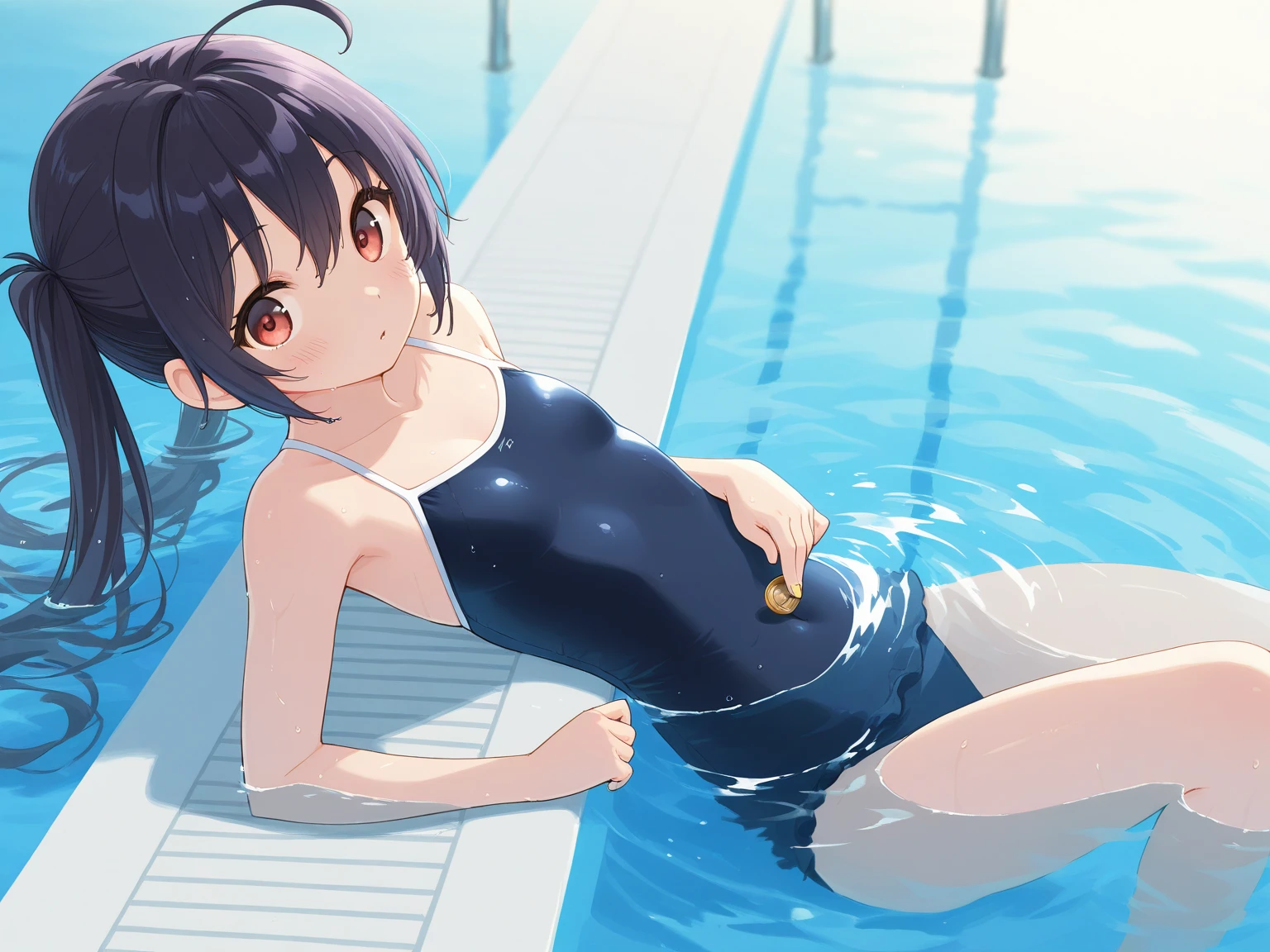 {{{Best quality}}}, {{Very detailed}}, {Illustration}, {{Very delicate and beautiful}}, ((Public pool (poolside)))), Swimsuit (school swimsuit) ), ( between men and women), , , , girl (5 years old,  feet), small breasts, round face, girl, (child: 1.25), (baby face: 1.2), short limbs, crying face, drooling, , puni ,  juice, a girl lying face down on a rubber boat is attacked by multiple men and her clothes are torn, {{{((inserts a super thick  into the girl's , inserts a super thick  in the girl's )) }}},