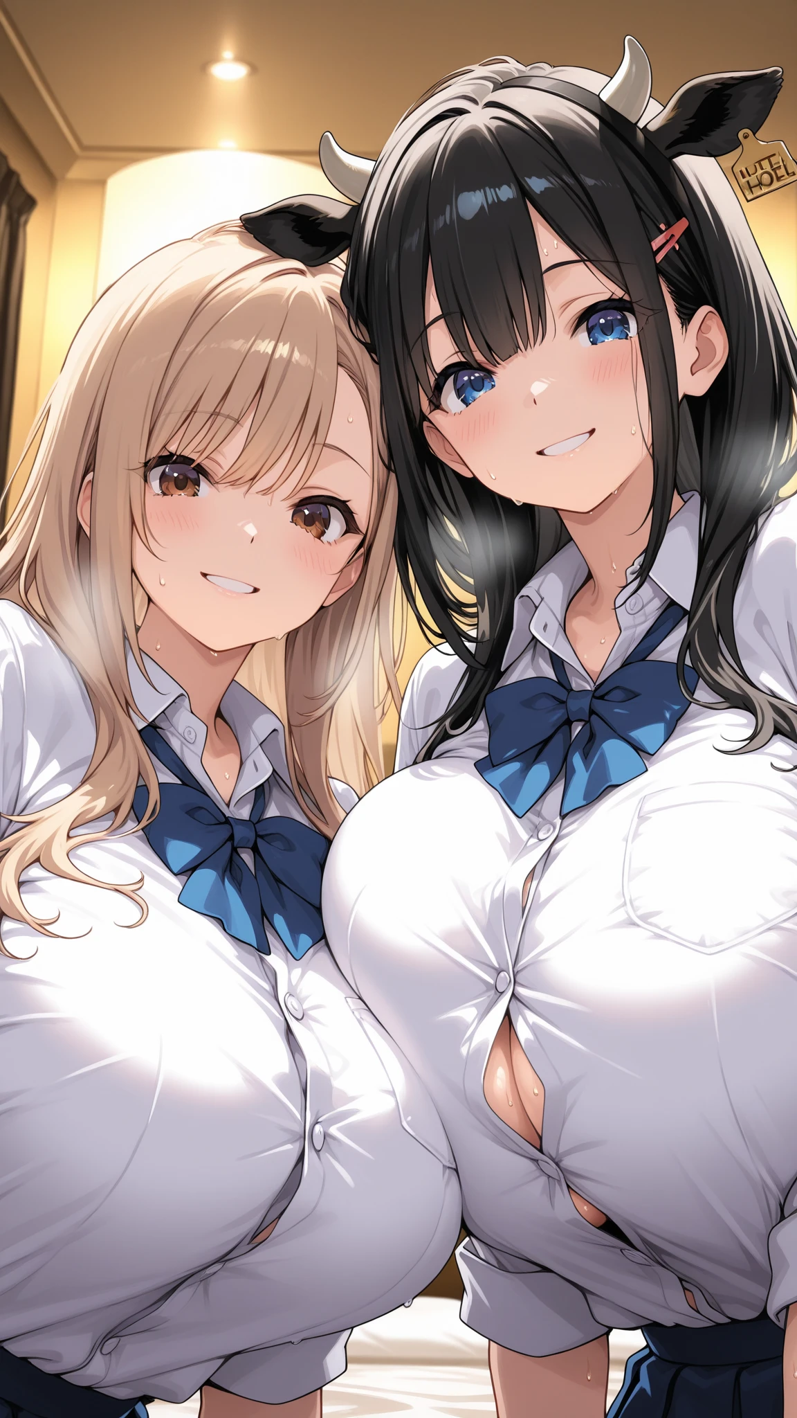 3girls、bunny girl、white rabbit ears、wrist cuffs、black leotard、sagging breast、(、Mature Woman:1.3)、、((Titty 、、breast in 1、 under clothes))、3人でちんぽを囲んでTitty 、3girls_titsjob、トリプルTitty 、Sticking out tongue、Blonde、Brown Hair、Silver Hair、1つのちんぽを3人のおっぱいで囲んでTitty 