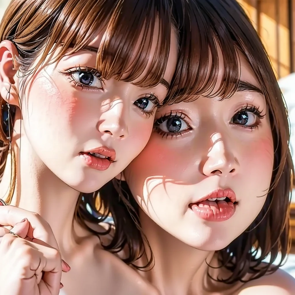 ((SFW、David Hamilton:1.37, White and vivid colors))、(Tiny Oppai-Loli Twins:1.37)、{(Dynamic-angle)|(from side)|(from back)|(from below:1.2)}、{(((Kissing face to face)))|(Standing Full Body:1.2)|Wide Shot}、{(Floating hair:1.2)|(blowing wind)|(Ass focus)}、8K best quality、((Masterpiece:1.2、Photo-realistic:1.47)), ( kodachrome | realistic | photorealistic | RAW )、((Detailed KAWAII Face、Detailed Oily Porcelain skin textures、Extremely Detailed))、Smooth shading、{Zoom Layer|clear focused}、Soft Lighting with many Follow lights、{Childish|Gigantic Cleavage:1.37}、((school uniform with white tiny panties:1.37))、{Flowers|Flower wreath|ssmile|perplexed|seductiv|Different types of hair colors}、{(Light Particles:1.2)|(Lens Flare)|(Luminescent Particles:0.6)}、{Forest Lakeside|Lakeside Cottage|Before dawn|magic hour|morning glow|foggy}、(Whole Body proportions and all limbs are anatomically accurate) .