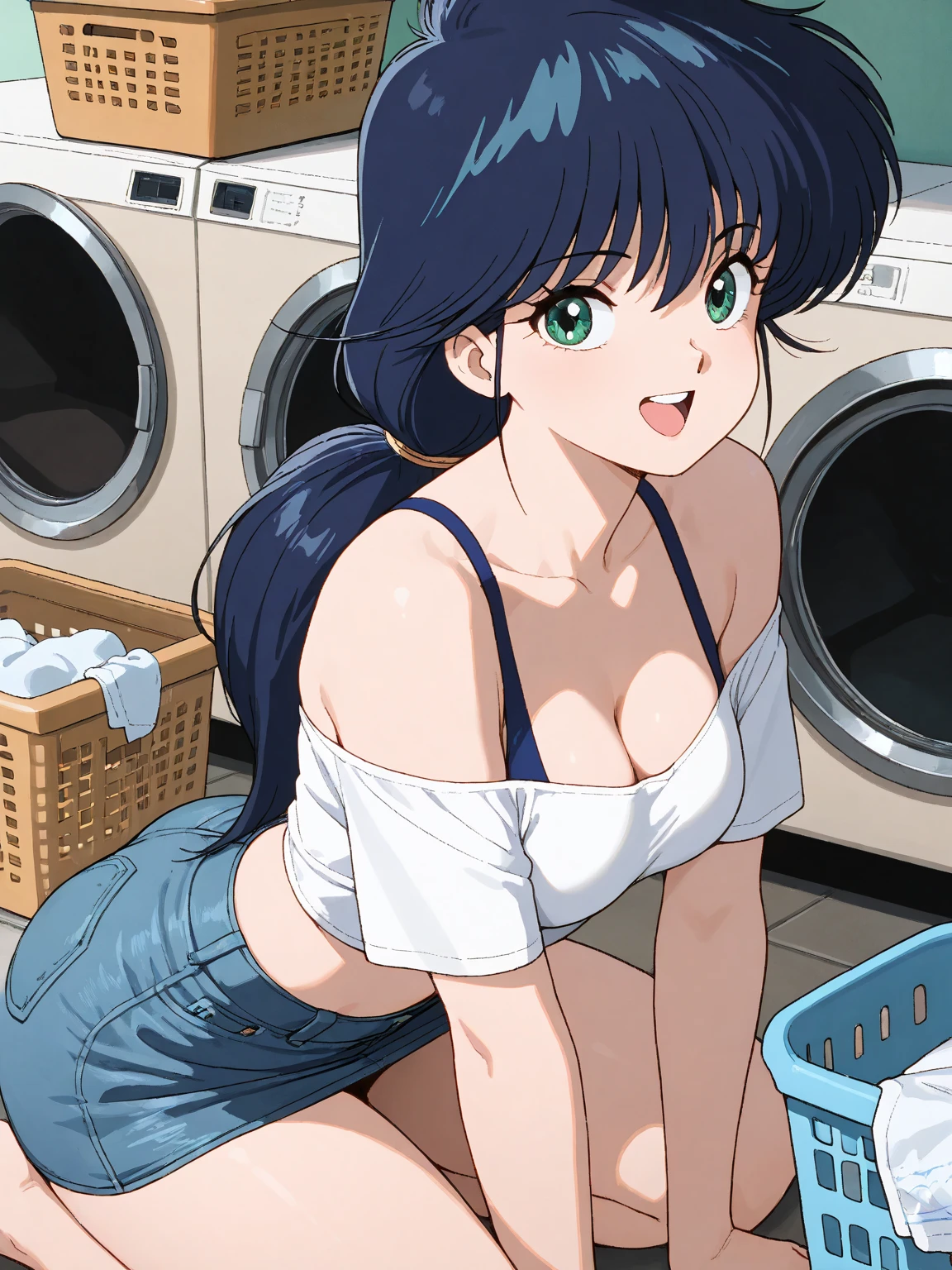 (masterpiece, best quality), realistic anime art style, 1 girl, Fair-skinned, (glamor), (large breast:0.6), black hair, droopy eyes, , standing, arms up, (being grabbed  by many small mechanical hands, mechanical hands is made of resin:1.2), (grabbing breast, grabbing arms, grabbing waist, grabbing ankle:1.2), At the robot laboratory, (), sweat 