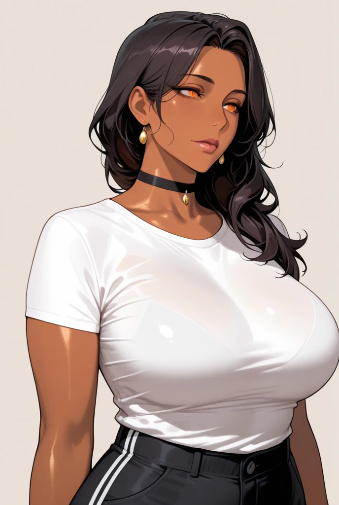 score_9, score_8_up, score_7_up, score_6_up, score_5_up, score_4_up, BREAK 1girl, intricate, standing, , , cleavage, tan lines, brown skin,, school outfit , mouse ears, (eyeliner:1.2), looking at viewer, black hair, hime-cut, long hair, jewelry, detailed background, breasts (masterpiece, high quality:1),
