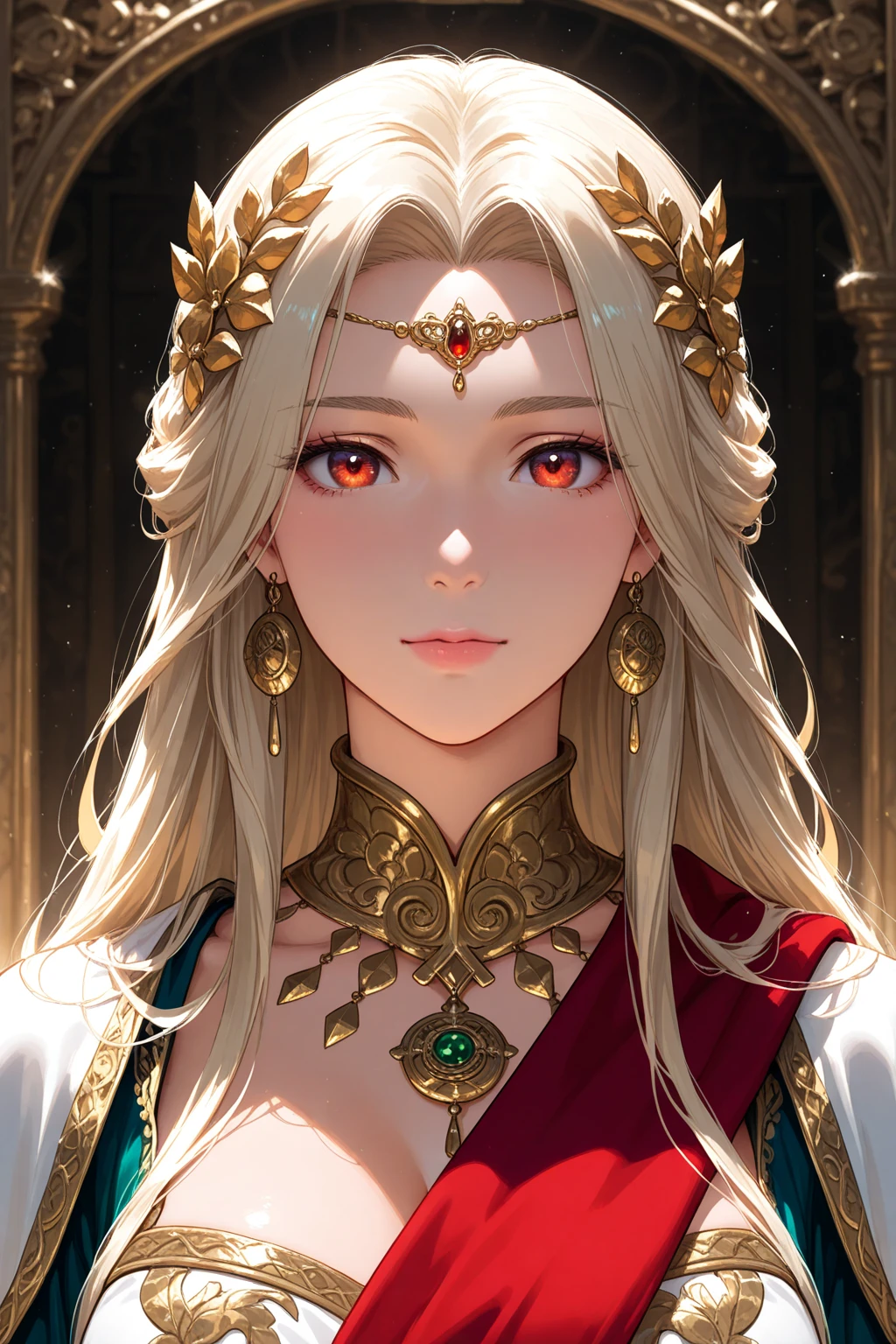 Gold female スペースコブラのfemaleキャラ The hairstyle is straight to the shoulders The eyes are slightly narrow