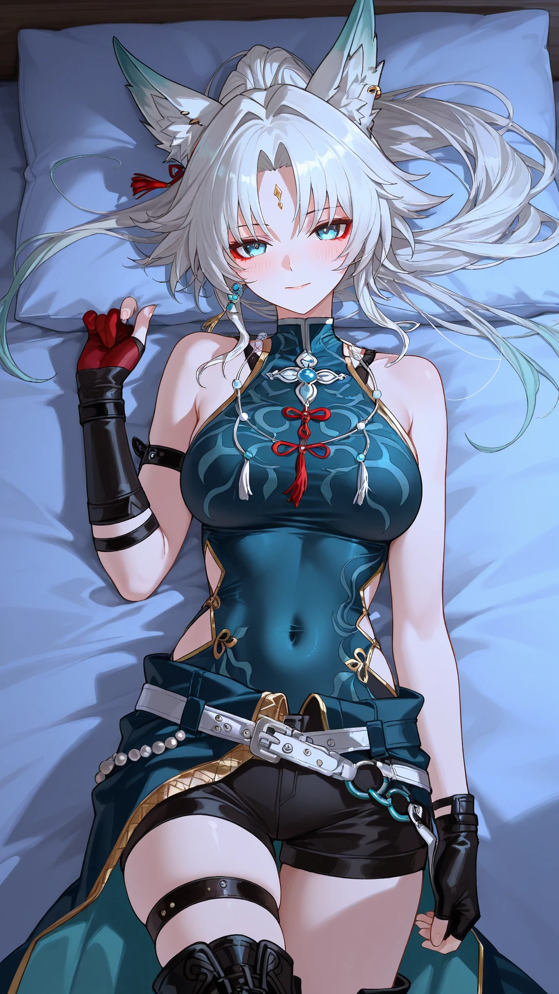 (full body),Explain the whole,Browsing Caution,最high quality,High resolution, Very detailed,Game CG,Dutch Angle,緻密でBeautiful Eyes，最high quality,Lie on your back in bed，Thigh-high boots，leotardチラ見せ，Gloves，elegant, 1 girl, leotard，Bodysuits，xingqiongtiedao，tiedao，xingqiong，solo，cute, blushした, Looking at the audience, From below, blue eyes, Beautiful Eyes,Put one hand on your hip，upright， Beautiful background, Particles of light, Light of the sun, Dramatic lighting, outside, Shiny, Realistic, 最high quality, Very detailed, Get used to it, scenery, beautifullyて細かい目, Thinning hair，Full Body Shot，((Very detailedな背景)), (((Cowboy Shot,Dynamic Angle)))，1 girl,,(Shiny肌:1.3),(beautifully濃厚な肌),(Thinning hair), masterpiece, high quality, High resolution, Confused,(beautifully、beautiful:1.2), Beautiful Hands, (4K), 8k, Perfect balance,(Very detailedな CG Unity 8k 壁紙), Perfect hands, Embarrassing, blush, Light_vestige,Intricate details,Written boundary depth, extremely delicate and 美しい,Professional photography, Bokeh, High resolution, Sharp details, 最high quality, Thick thighs,Beautiful Eyes, Beautiful background, 屋outside，
