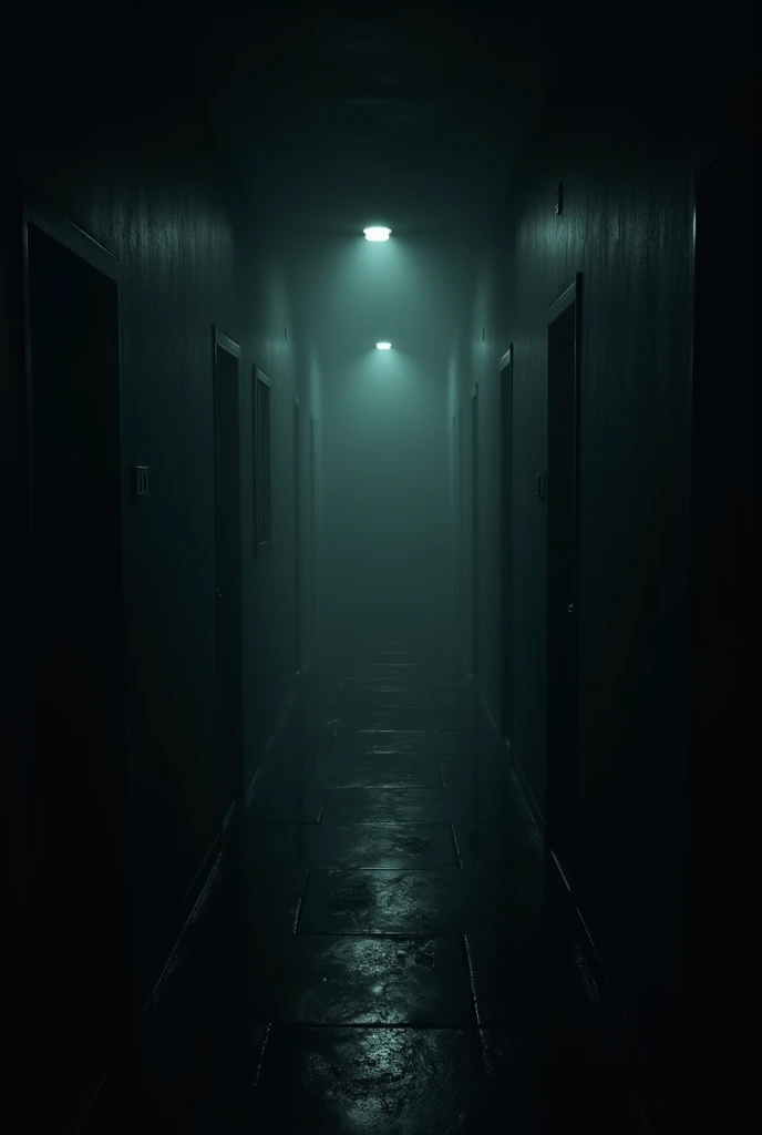 Image of a dimly lit corridor or a dark room, evoking a sense of foreboding and fear as one boy and girl venture deeper into the abandoned palace, encountering eerie sounds and unsettling shadows.
Discovery of the Trapdoor:
.