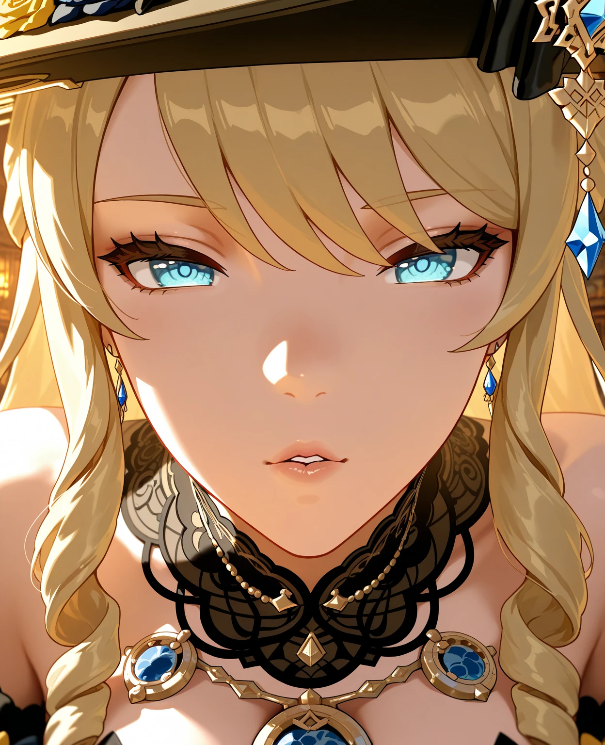 (masterpiece:1.2, best quality), (finely detailed beautiful eyes: 1.2), (extremely detailed CG unity 8k wallpaper, masterpiece, best quality, ultra-detailed),  signora \\(genshin impact\\) , large breasts, long hair, mature female, one eye covered, jewelry, mask, black gloves, elbow gloves, fur trim, dress, coat,  High contrast, (best illumination, an extremely delicate and beautiful),1girl,(simple backround, outdoors,  front on),  looking at viewer,standing,beautiful detailed glow,full body, (beautiful detailed face, beautiful detailed eyes),,official art,extremely detailed CG unity 8k wallpaper, perfect lighting, (masterpiece:1.0),(best_quality:1.0), ultra high res,4K,ultra-detailed, photography, 8K, HDR, highres, absurdres:1.2, Kodak portra 400, film grain, blurry background, bokeh:1.2, lens flare, (vibrant_color:1.2),(beautiful_face:1.5),(narrow_waist),(perfect hands, perfect ),