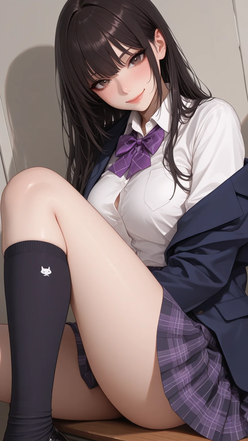 JK  shot School uniform　being 　M-shaped 　Feels good