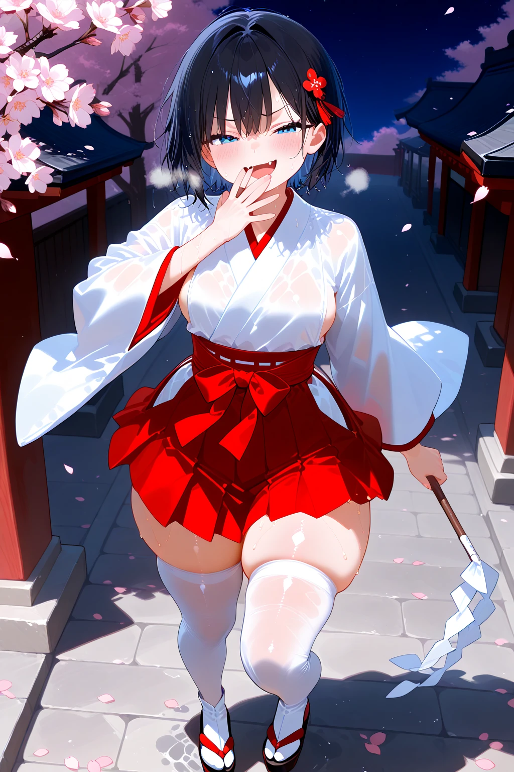 shoot from below、Belly roll、Carrying rope、stumbling、Headbands and hand towels、Water law is、Fastening、Tabi socks、Yamakasa Festival、Square、Girl in loincloth、Girl、Girl、Short、Younger、Lower school year、Baby Face、Both eyes open、flat chest、Neighborhood Associationikoshi (portable shrine)、Dynamic Angle
